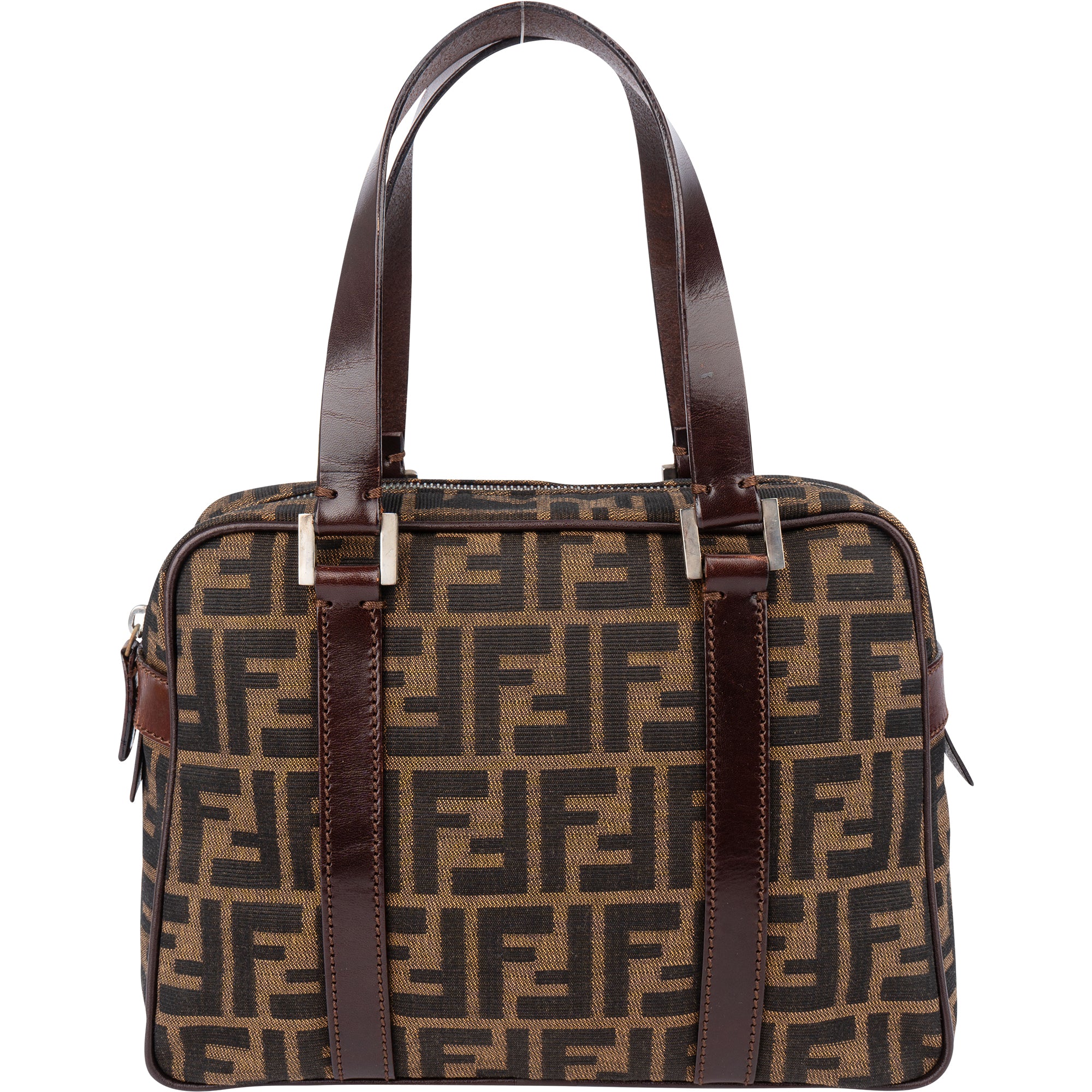 Fendi FF Monogram Boston Handbag
