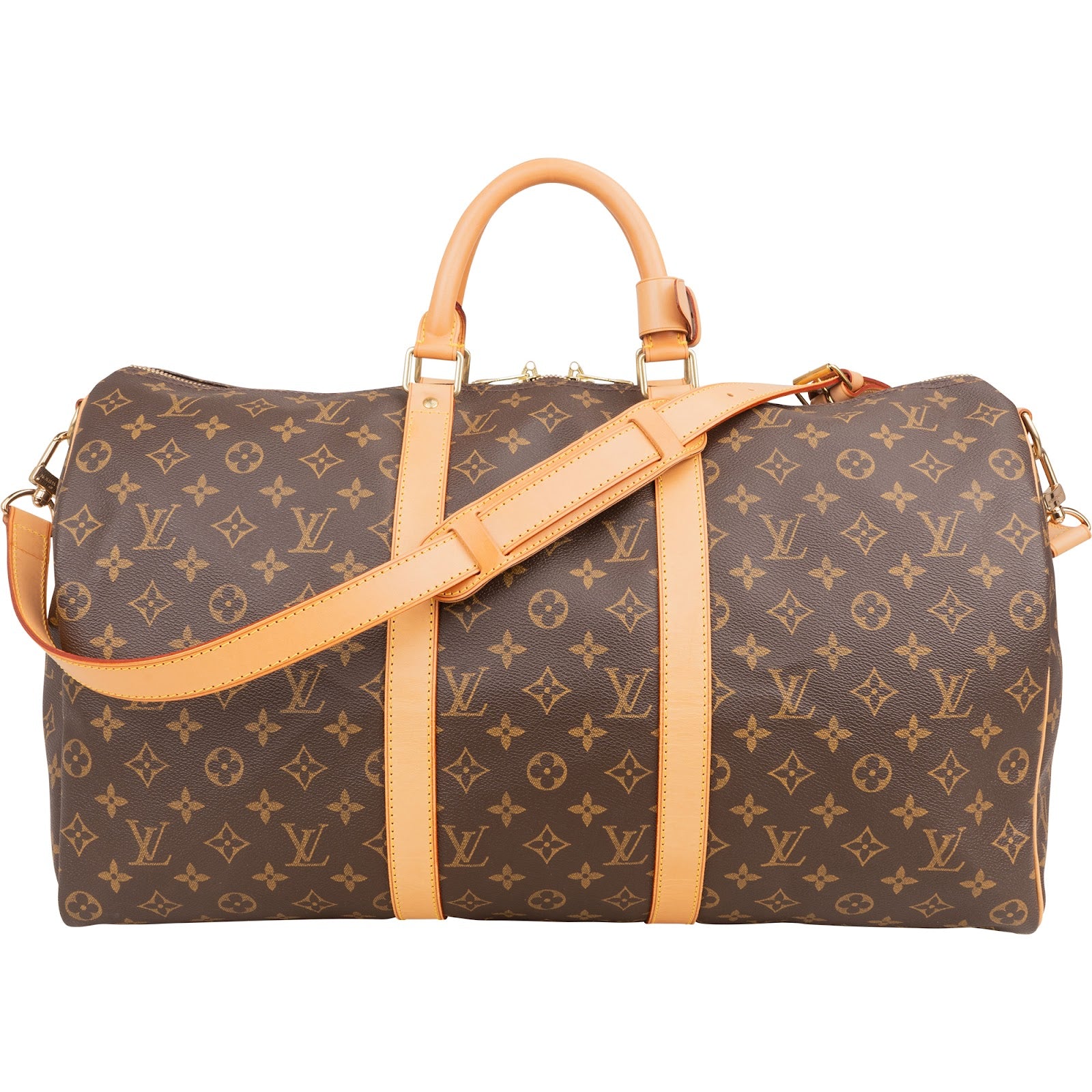 Louis Vuitton Monogram Canvas Keepall 50 Bandoulière Reisetasche