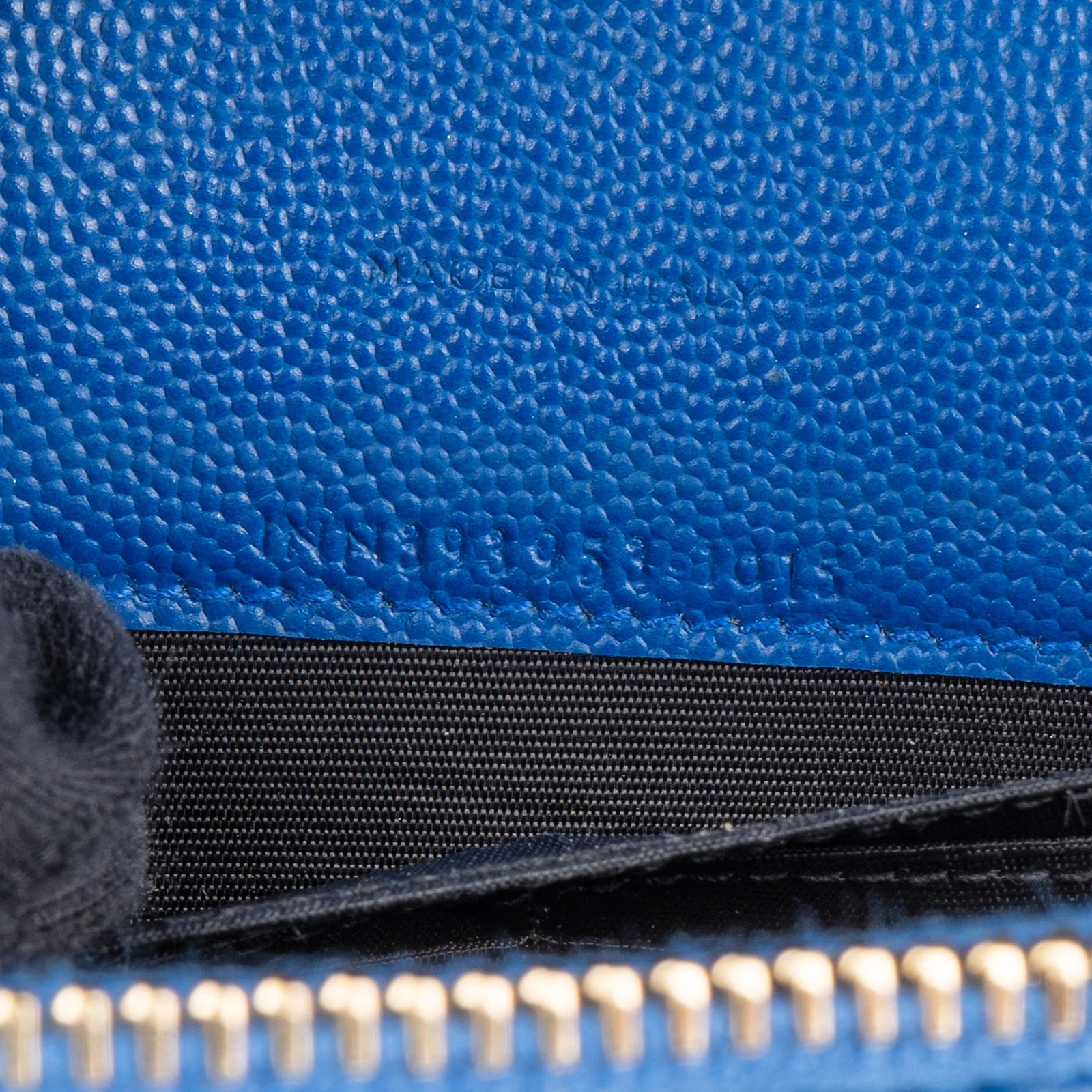 Saint Laurent Chevron Grain de Poudre Wallet On Chain Crossbody Bag
