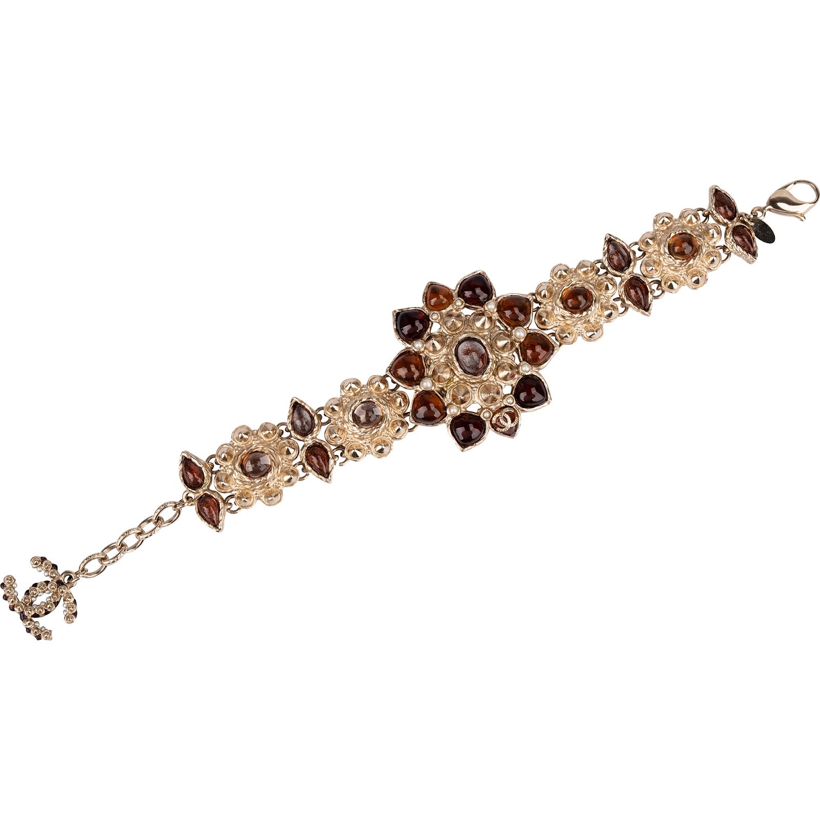 Chanel - Gripoix Byzantine Flower Bracelet