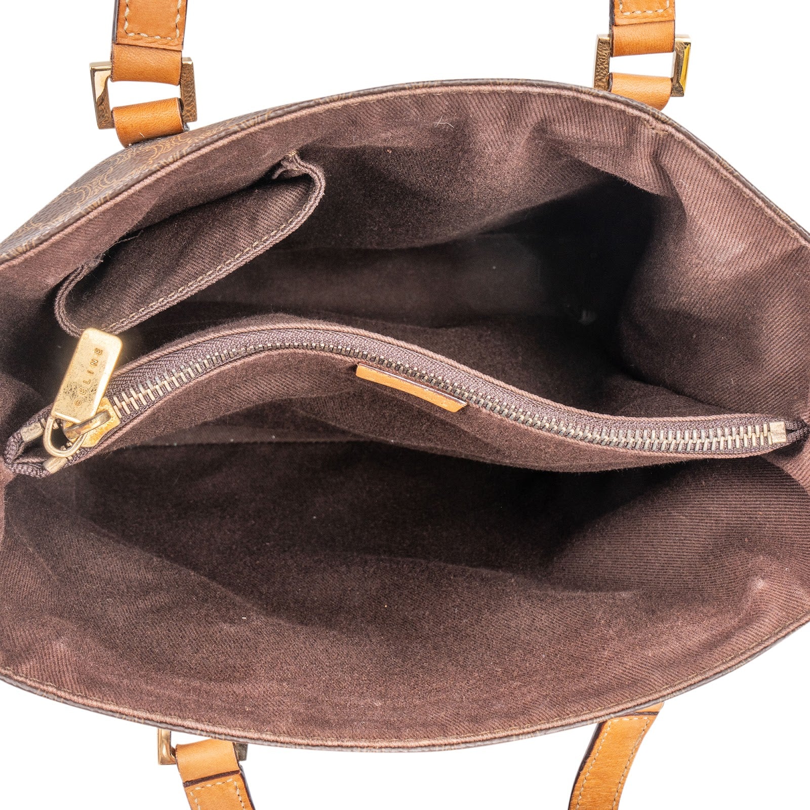 Celine Monogram Macadam Canvas Vertical Handbag