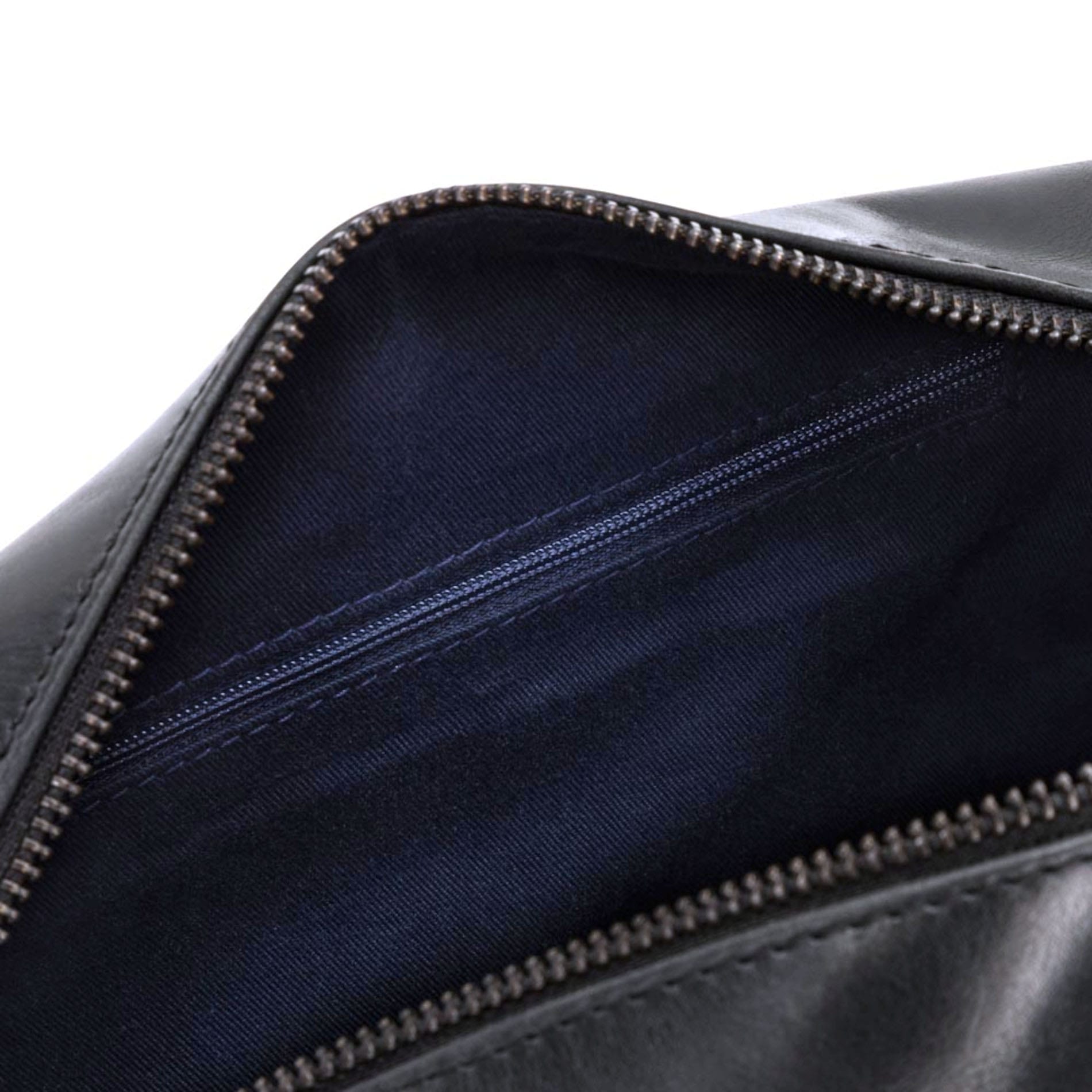Everest leather wash bag