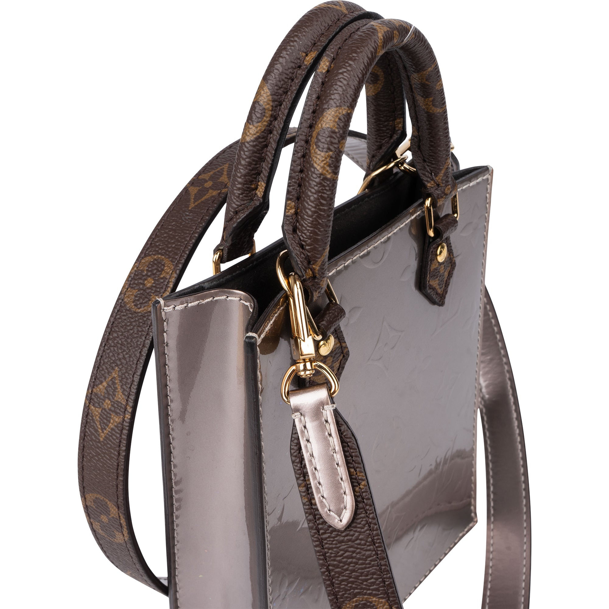 Louis Vuitton Vernis Monogram Petite Sac Plat