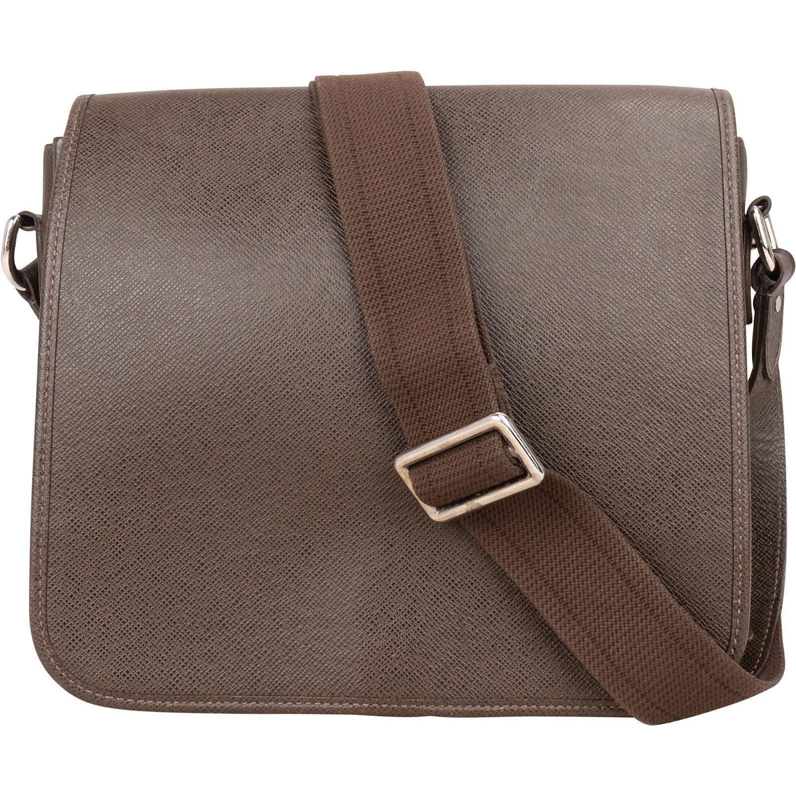 Louis Vuitton Taiga Leather Roman MM Messenger Crossbody Bag