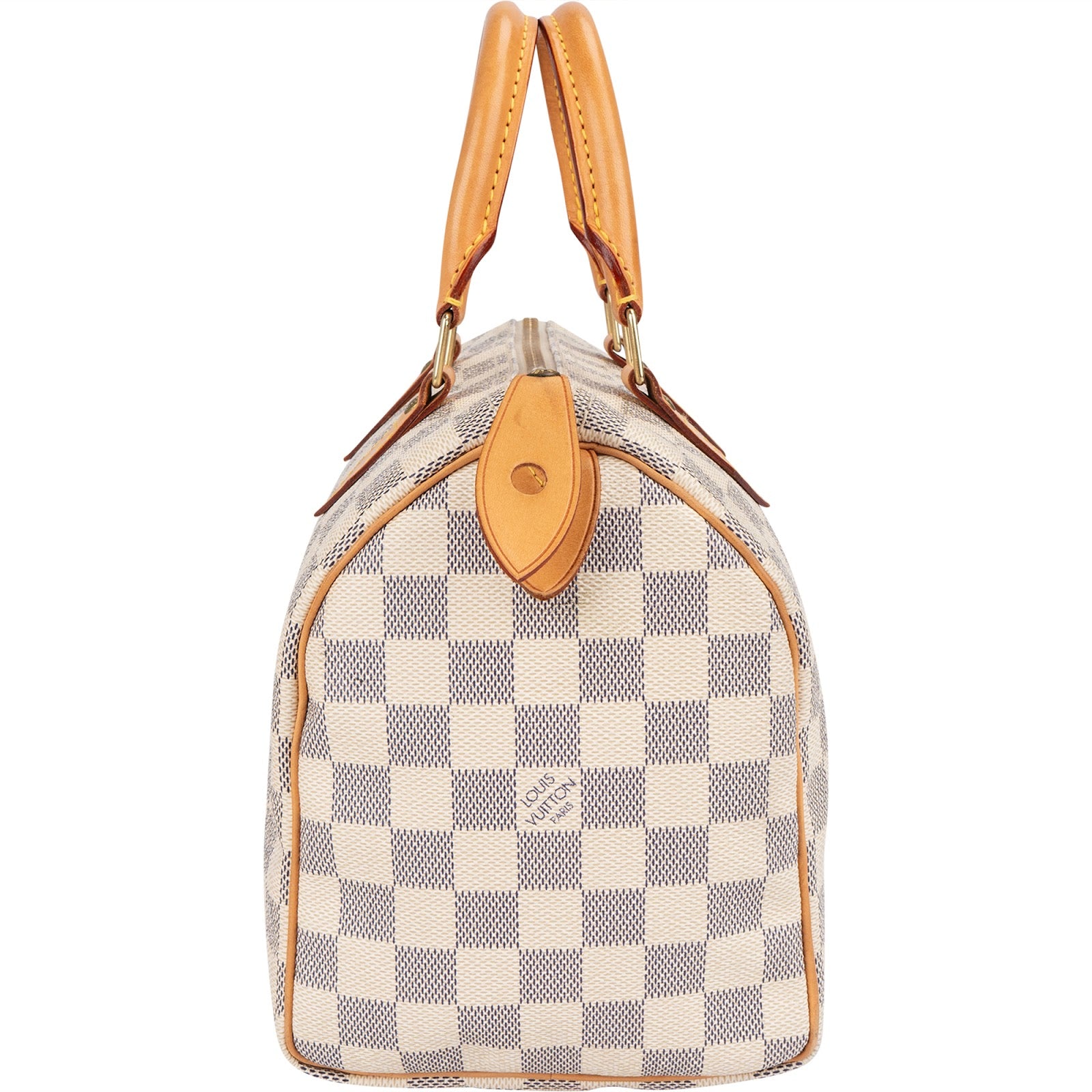Louis Vuitton Monogram Damier Azur Canvas Speedy 25 Boston Bag