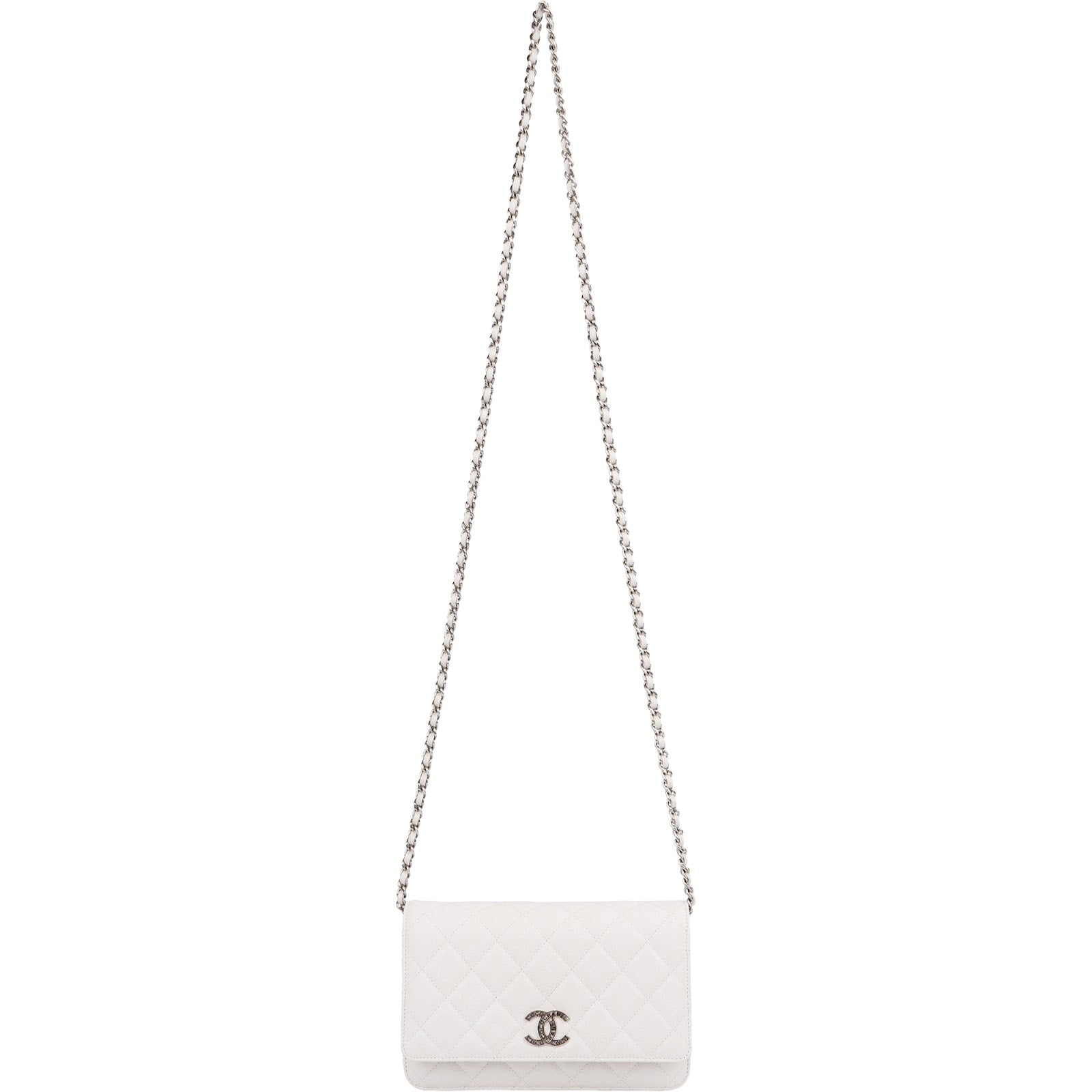 Chanel – Sac à bandoulière « Filigree Coco Wallet » avec chaîne