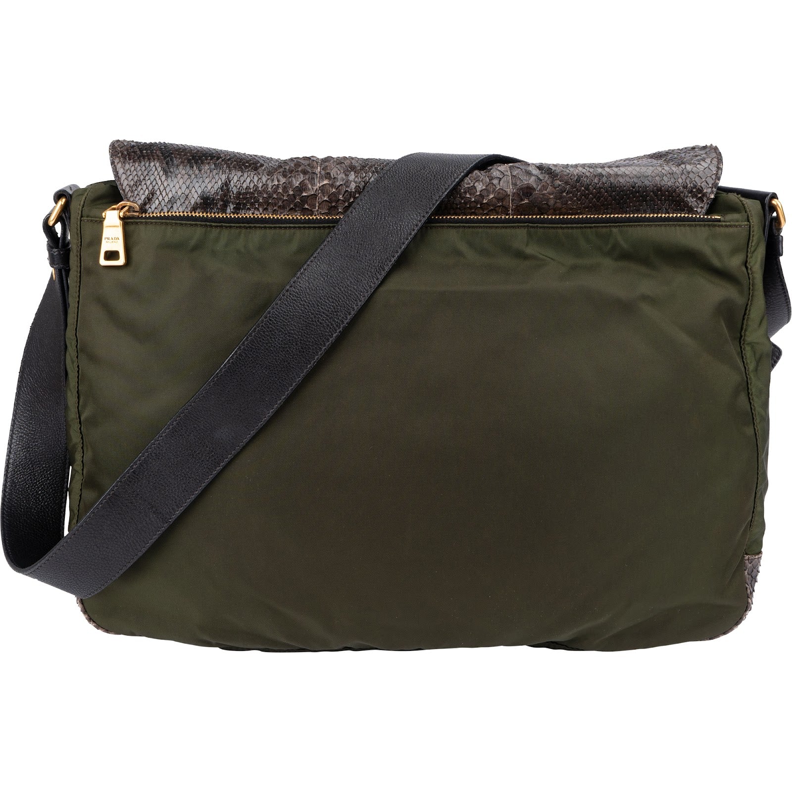 Prada - Python Jeweled Messenger Bag