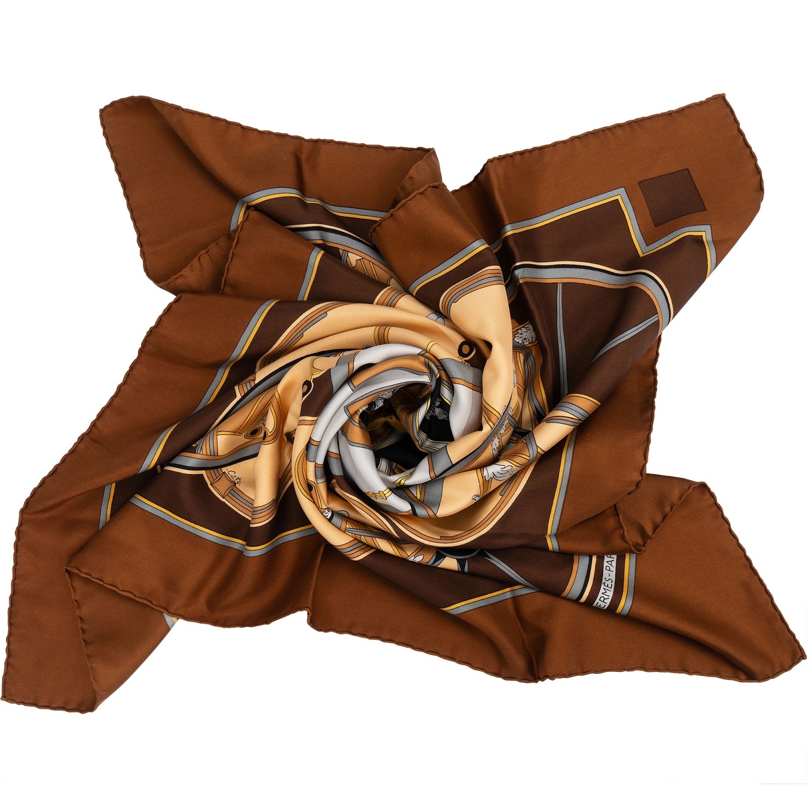 Hermès Washington's Carriage Silk 90 Tuch