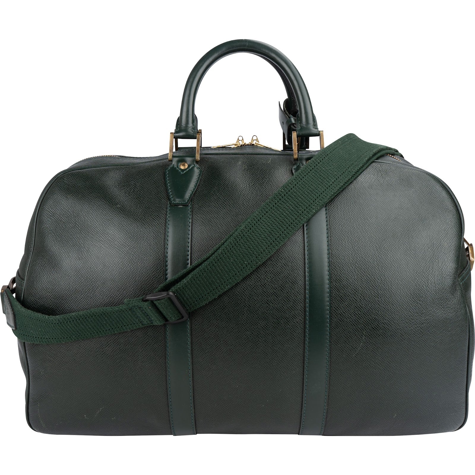 Louis Vuitton Green Taiga Leather Kendall 45 Bandoulière Reisetasche
