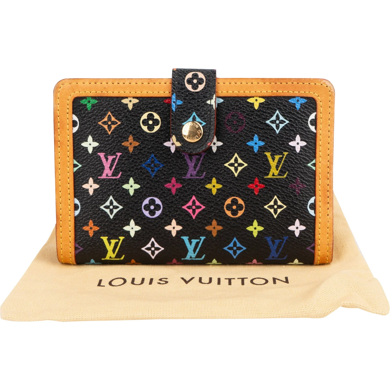 Louis Vuitton Monogram Murakami Multicolor Compact Clip Wallet