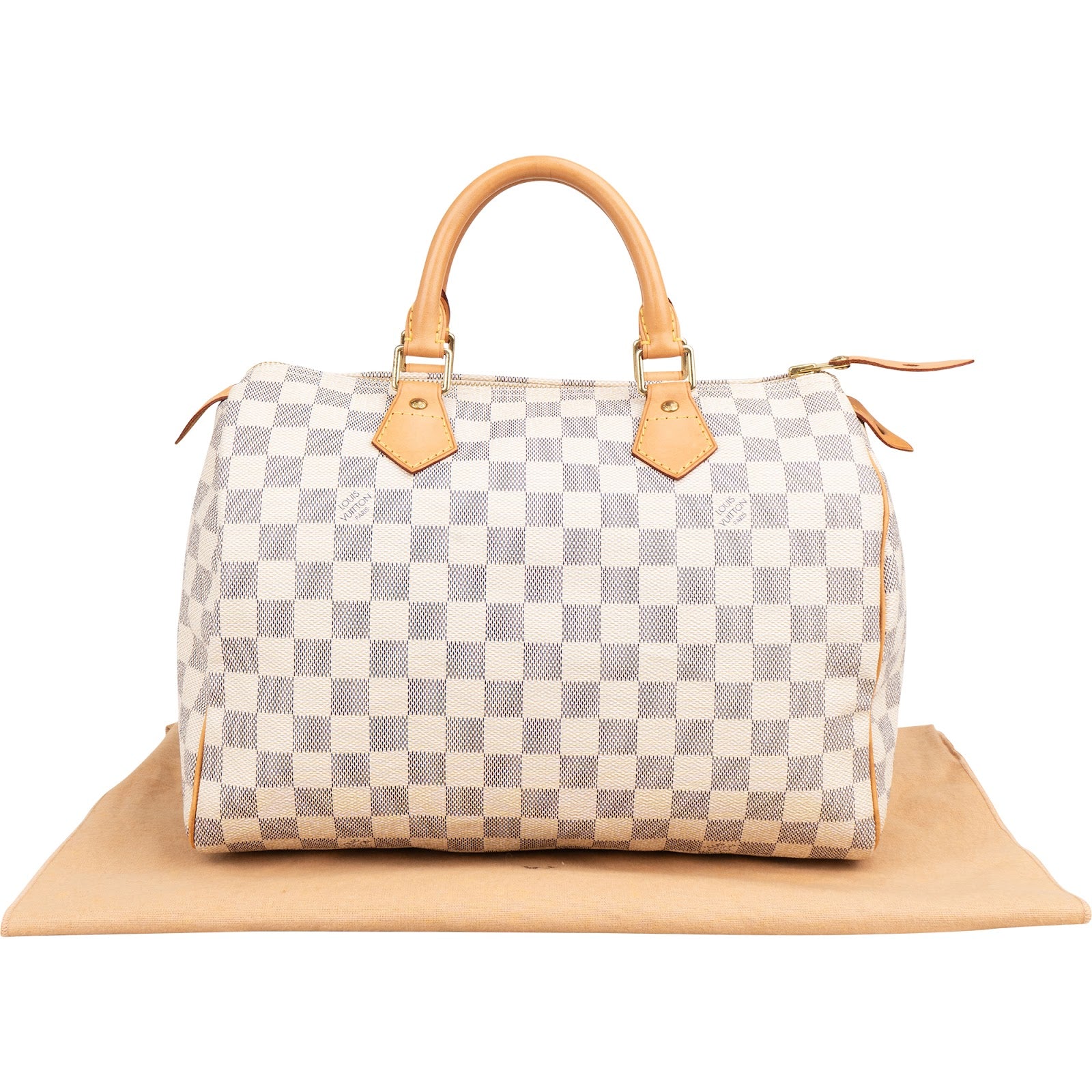 Louis Vuitton Monogram Damier Azur Speedy 30 Boston Bag