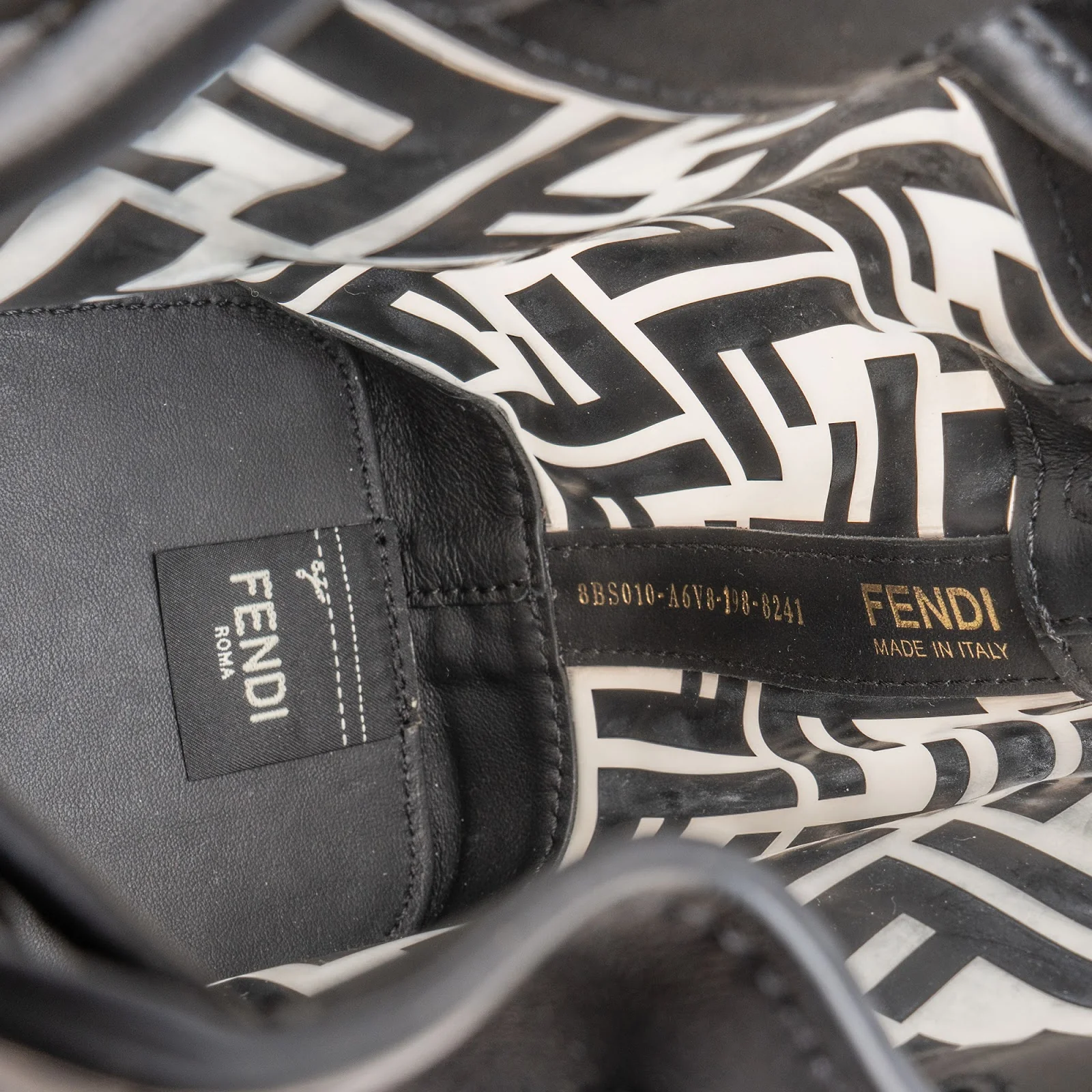 Fendi Monogram FF Mini Mon Tresor Bucket Shoulder Bag