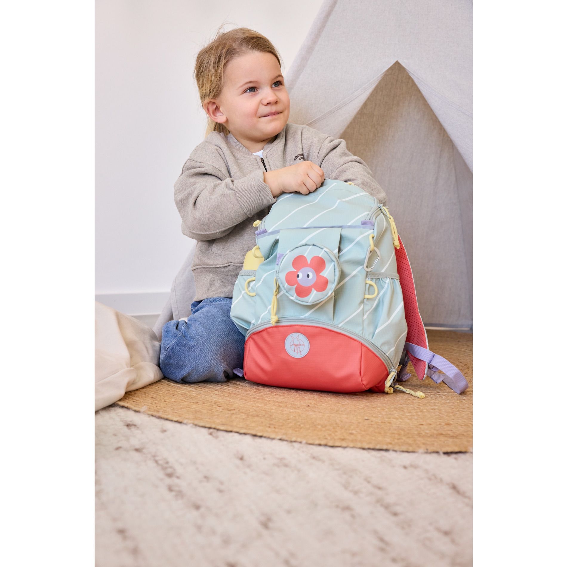 Mini Outdoor Backpack Up Happy Trails - flower