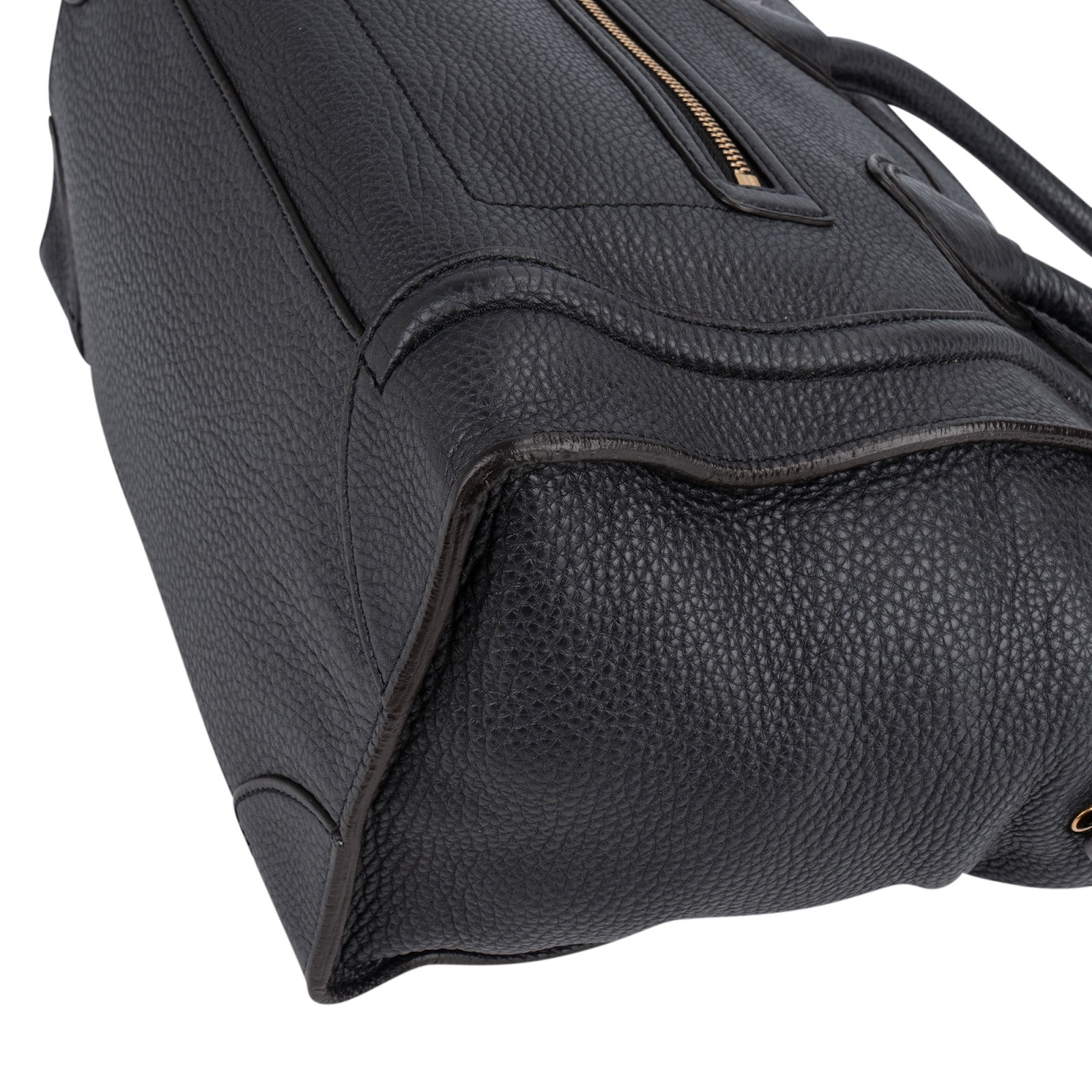 Céline Grained Calfskin Luggage Handbag