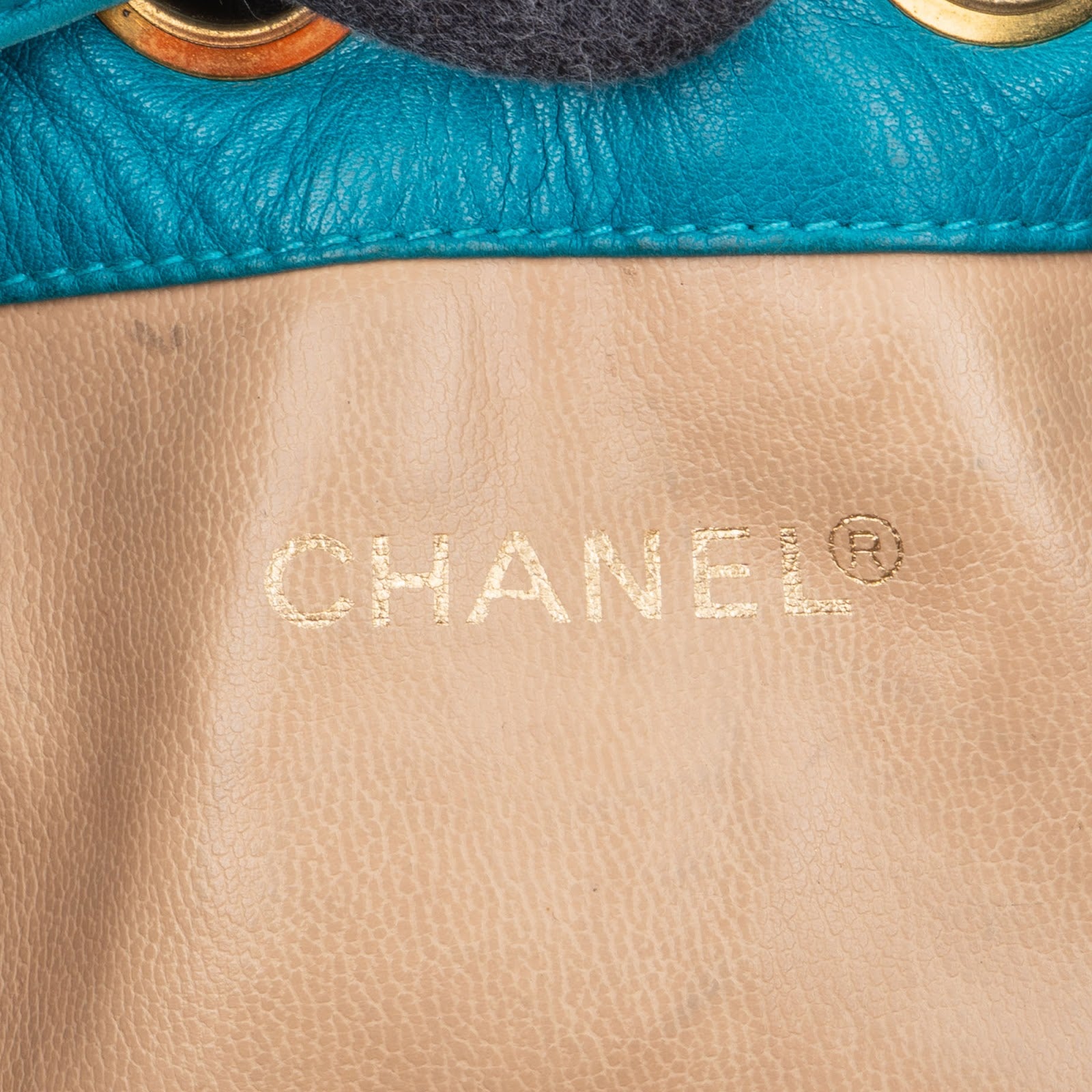Chanel Lambskin Leather CC Drawstring Bucket Crossbody Bag