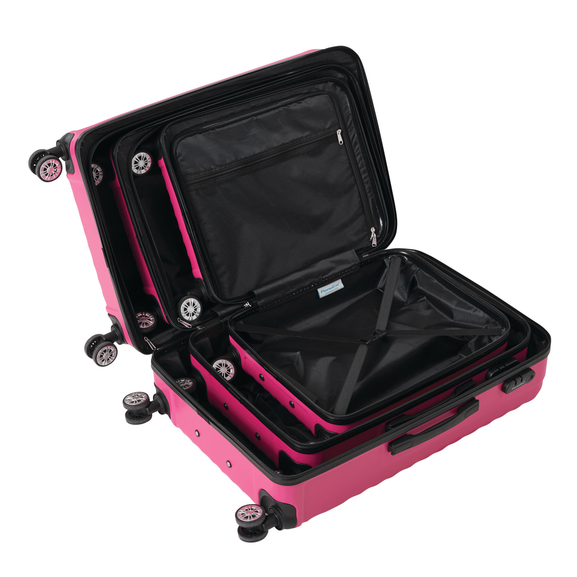 KINGSTON 3-tlg. Kofferset - pink