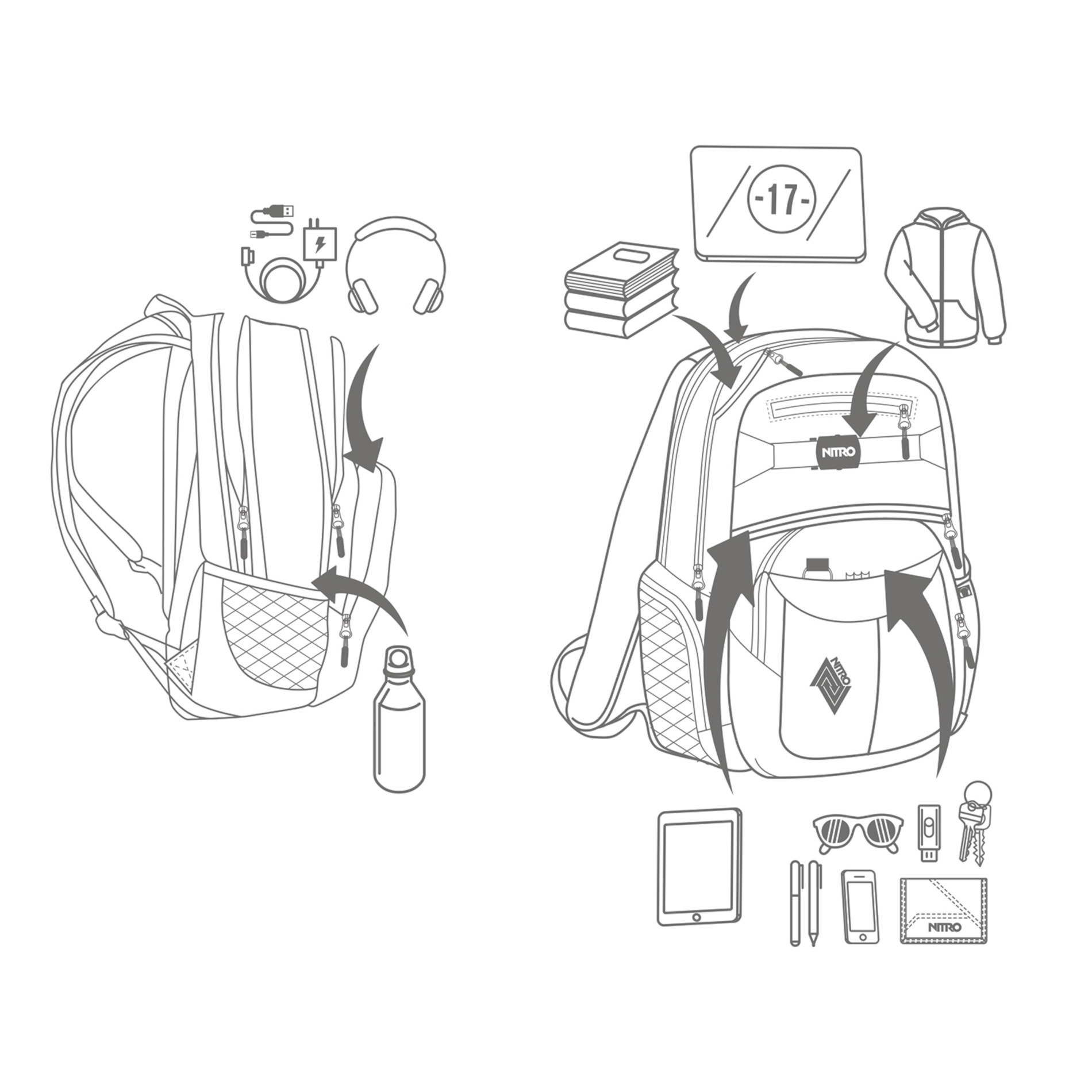 Rucksack HERO - True Black