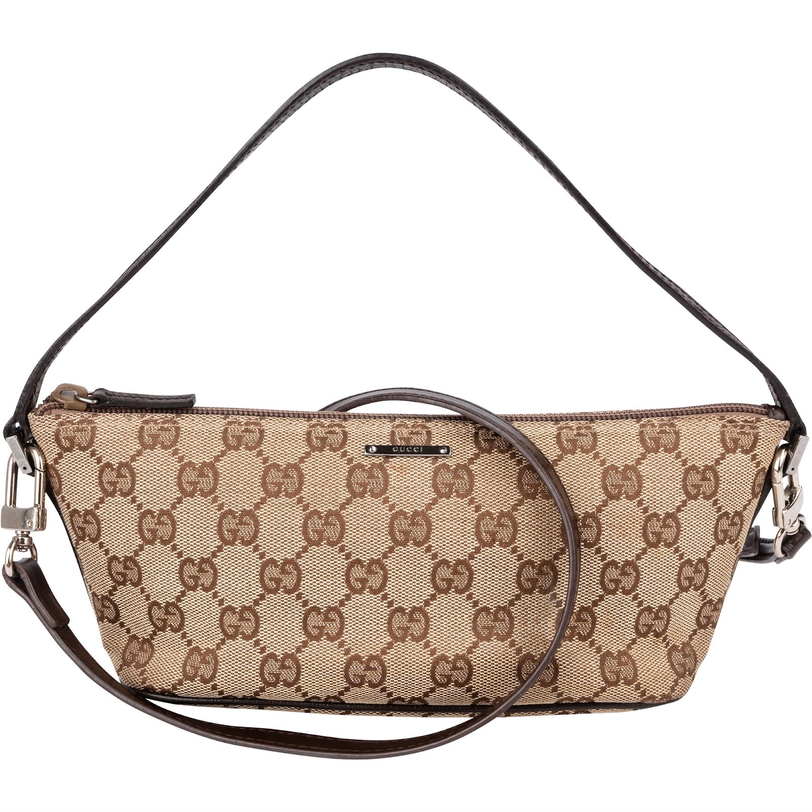 Gucci Monogram GG Canvas Pochette Handbag