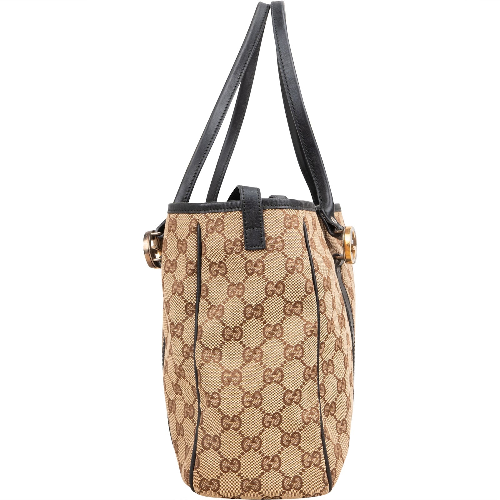Gucci Monogram GG Canvas Twins Tote Shoulder Bag
