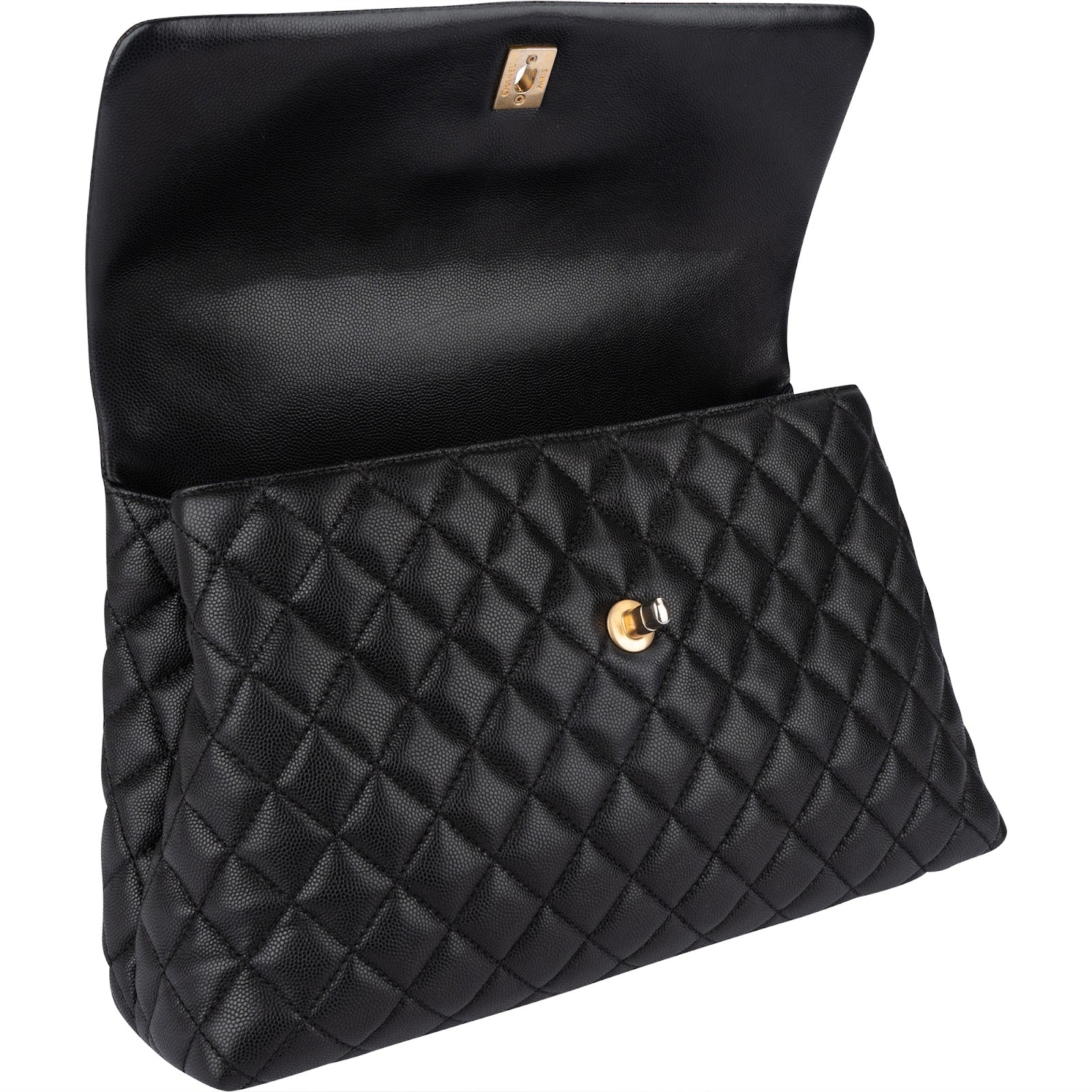 Chanel Jumbo Caviar Leather Coco Handle Handbag
