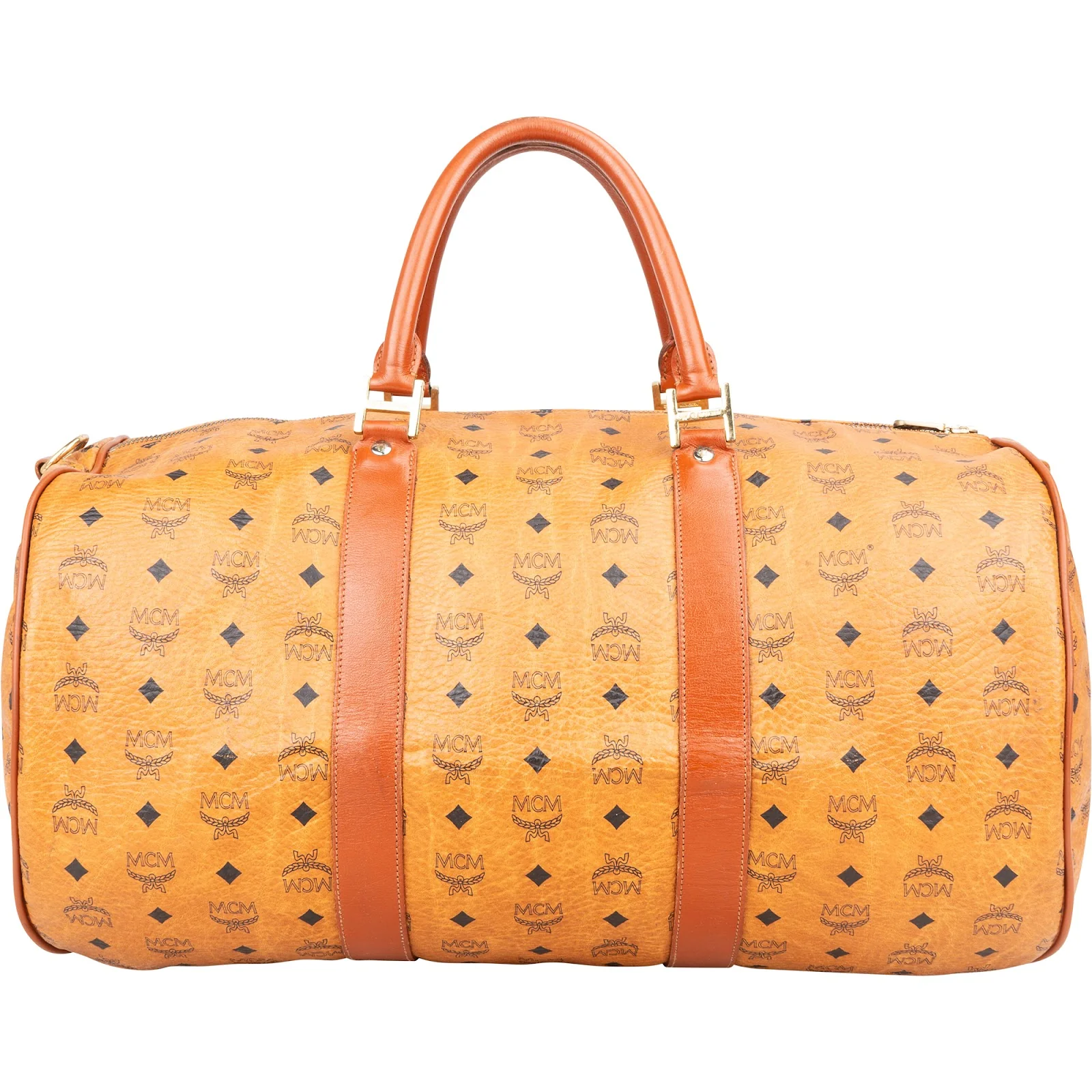 MCM Monogram Visetos Boston 50 Reisetasche