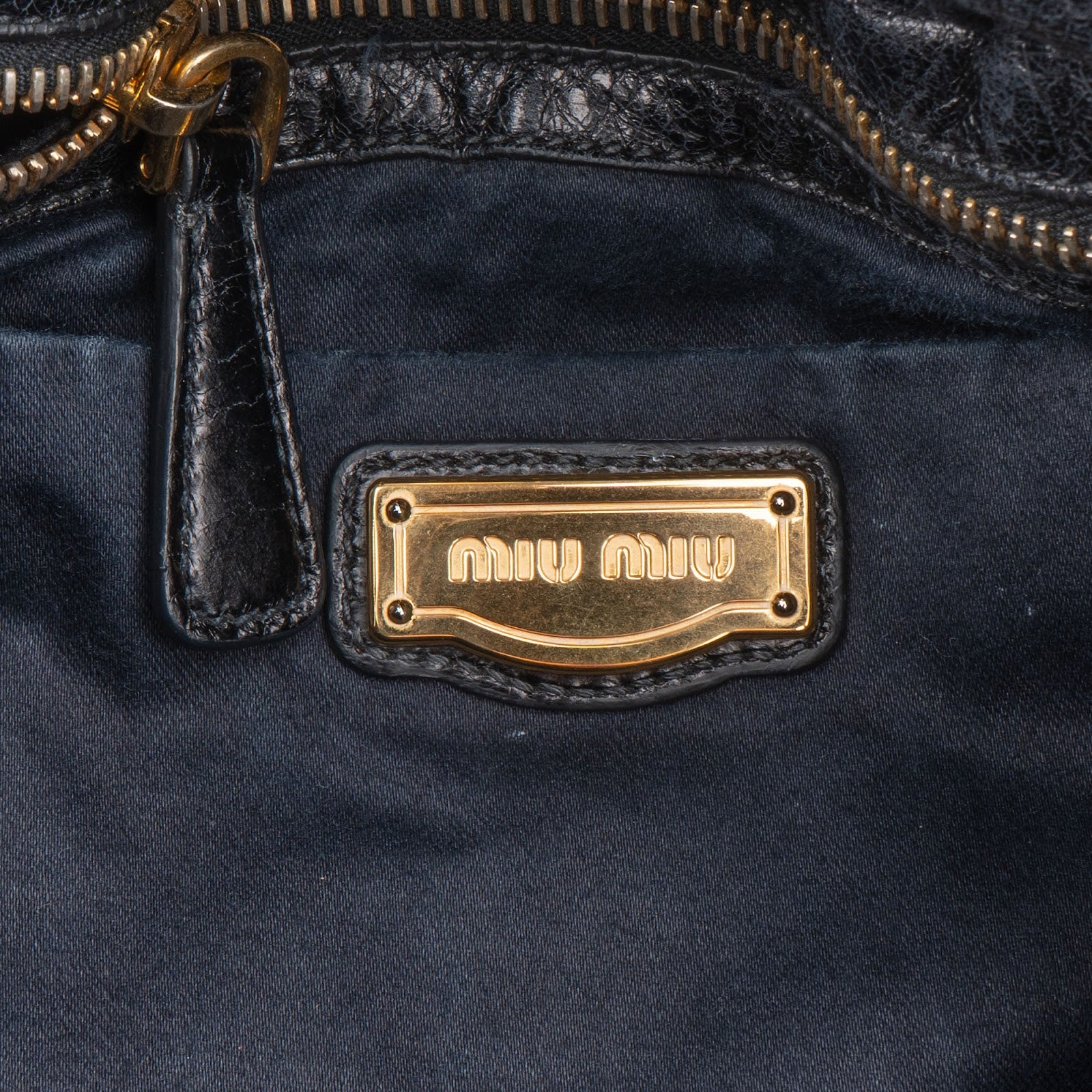 Miu Miu – Vitello Lux Satchel schoudertas