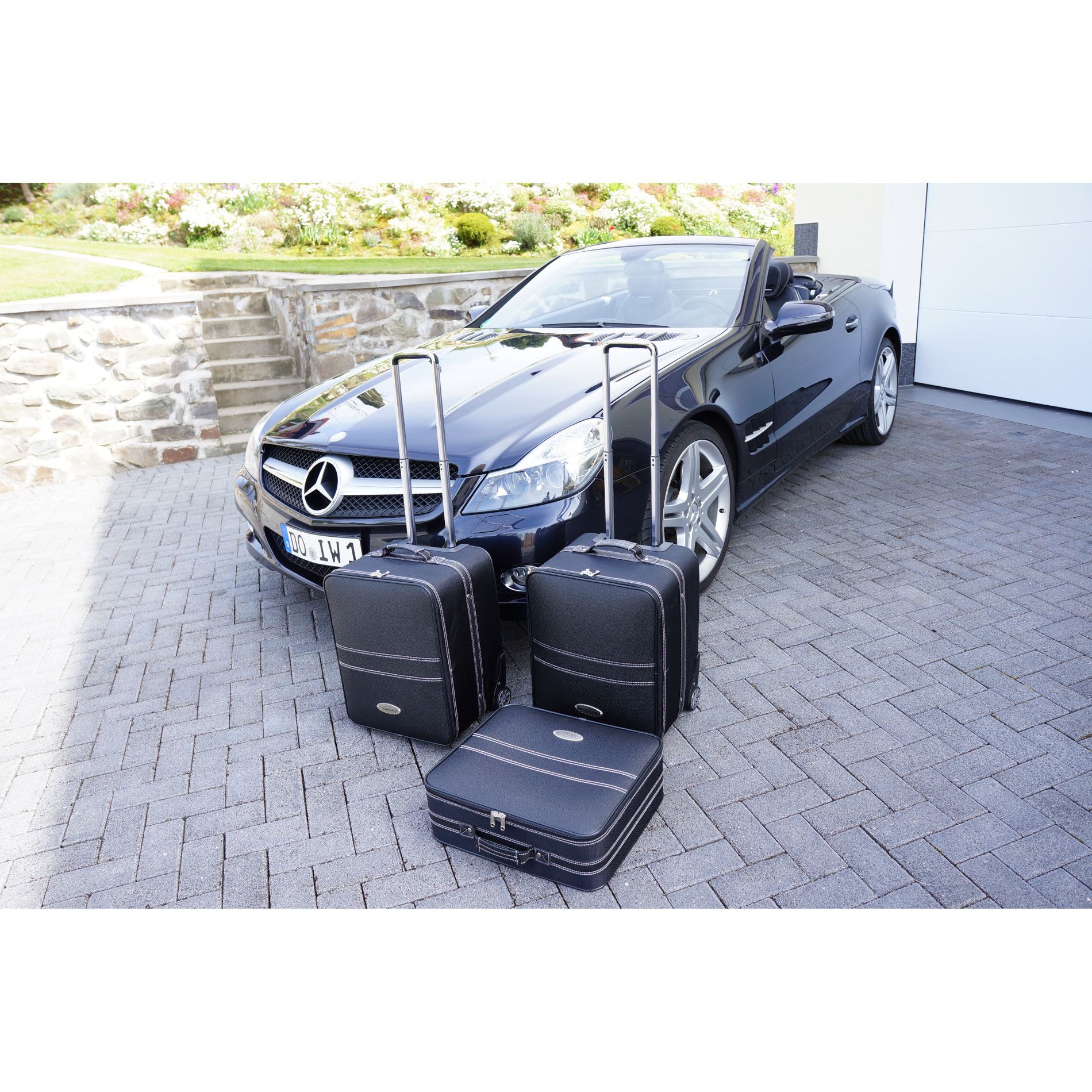 SL Roadster (R230) (EU) Baujahr 2001-2011 Kofferset Kofferraum 3-tlg. - Kunstleder