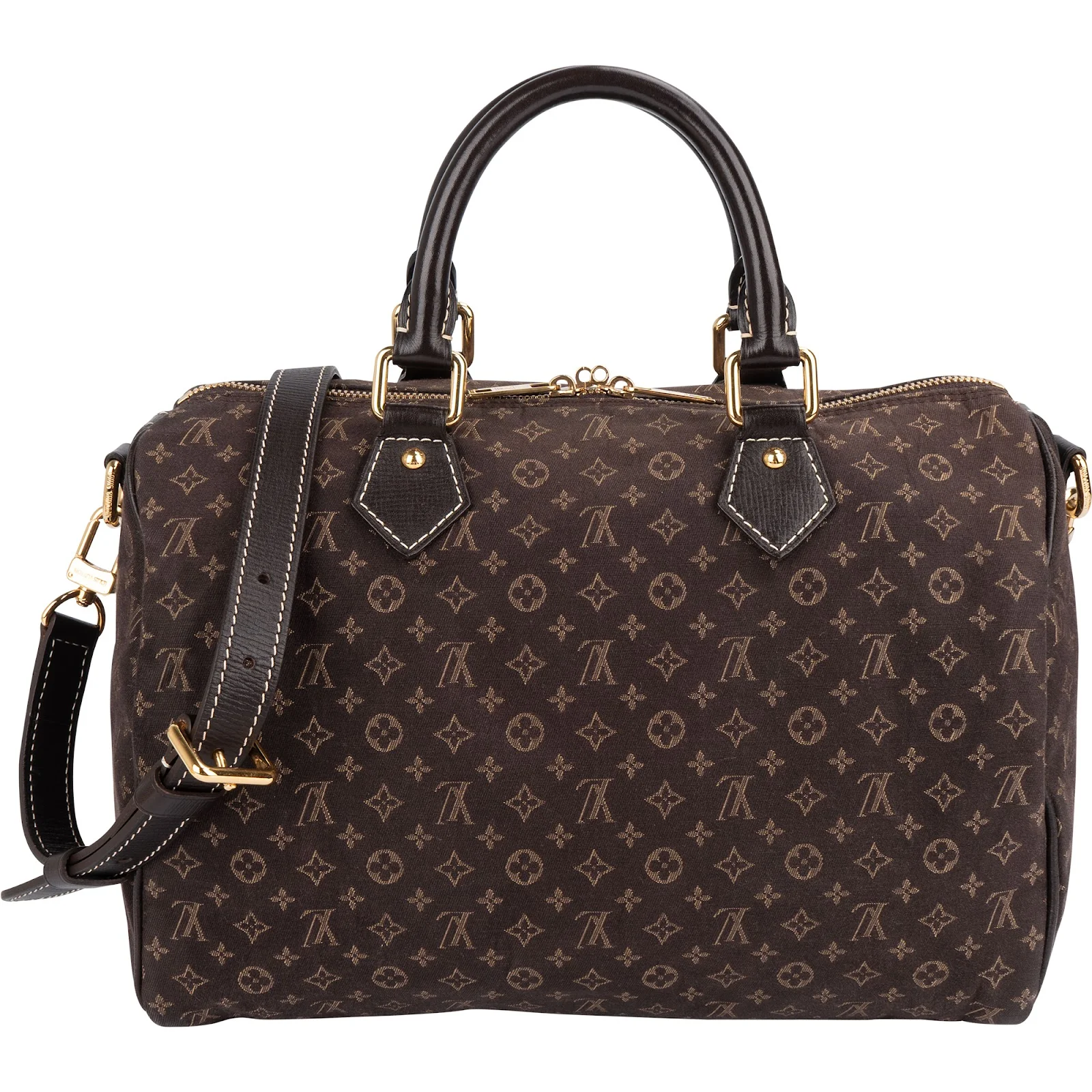 Louis Vuitton Monogram Mini Lin Idylle Speedy 30 Bandoulière Boston Bag