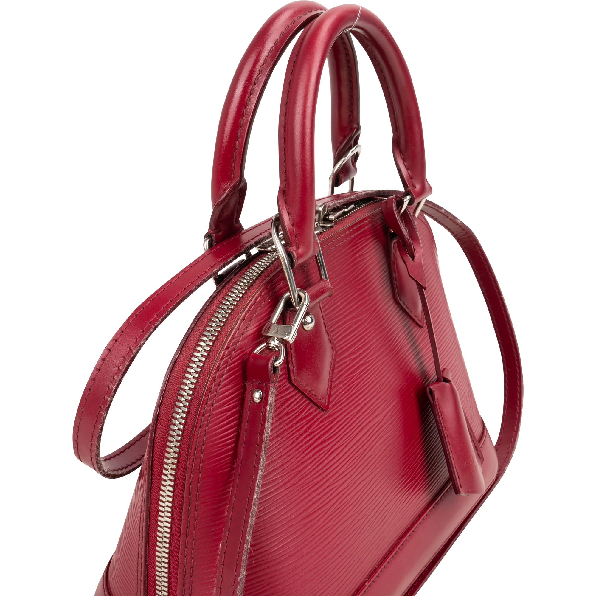 Louis Vuitton Rouge Epi Leather Alma BB Handbag