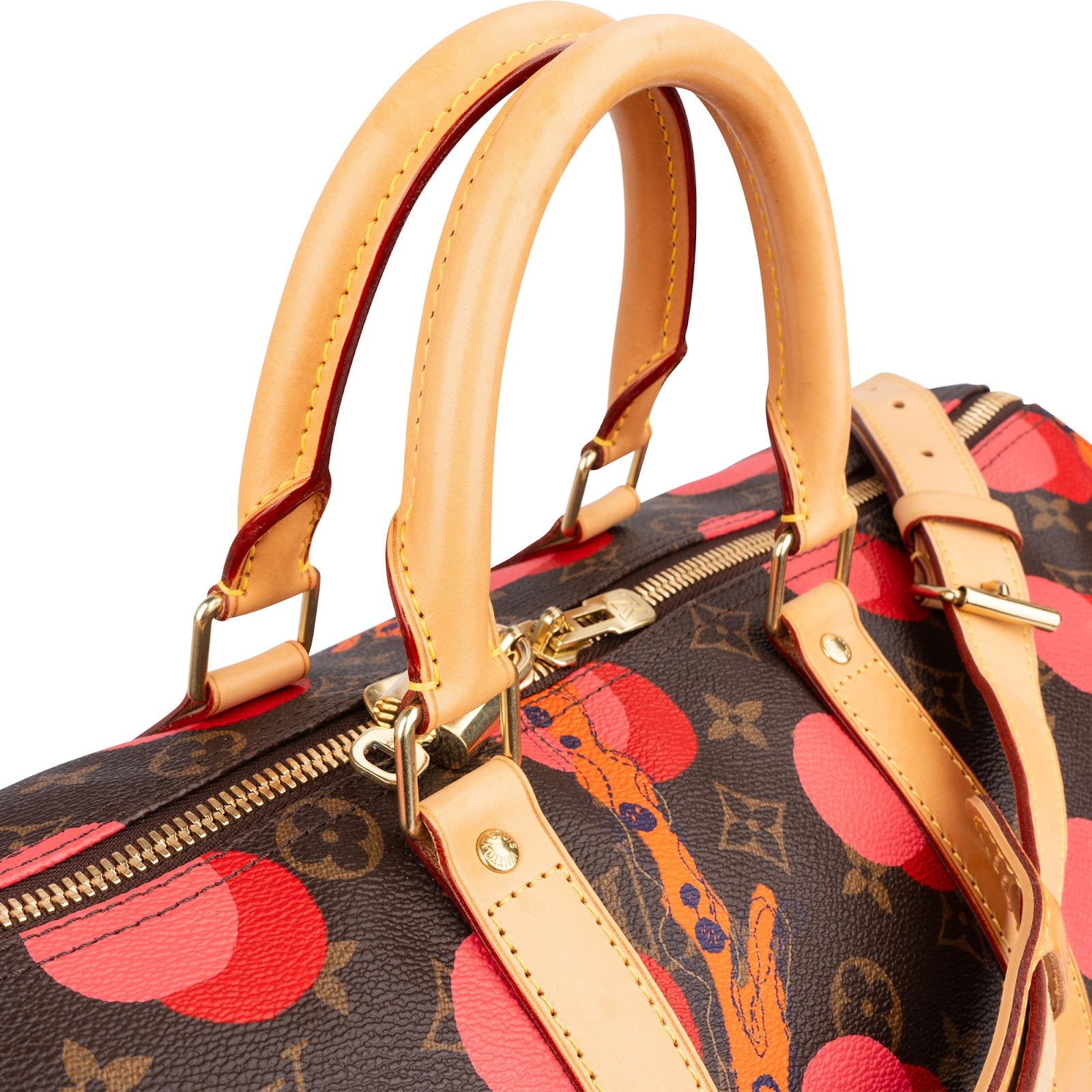 Torba podróżna Louis Vuitton Monogram Canvas Limited Yayoi Kusama Ramages Dots Keepall 45 Bandoulièr