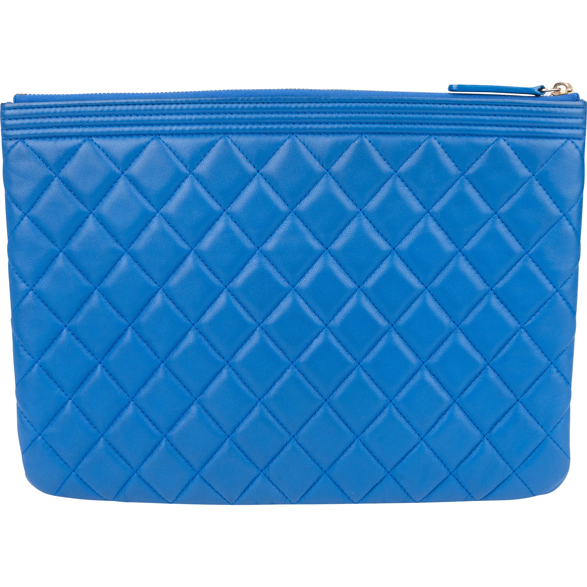 Chanel Quilted Lambskin Boy CC Clutch