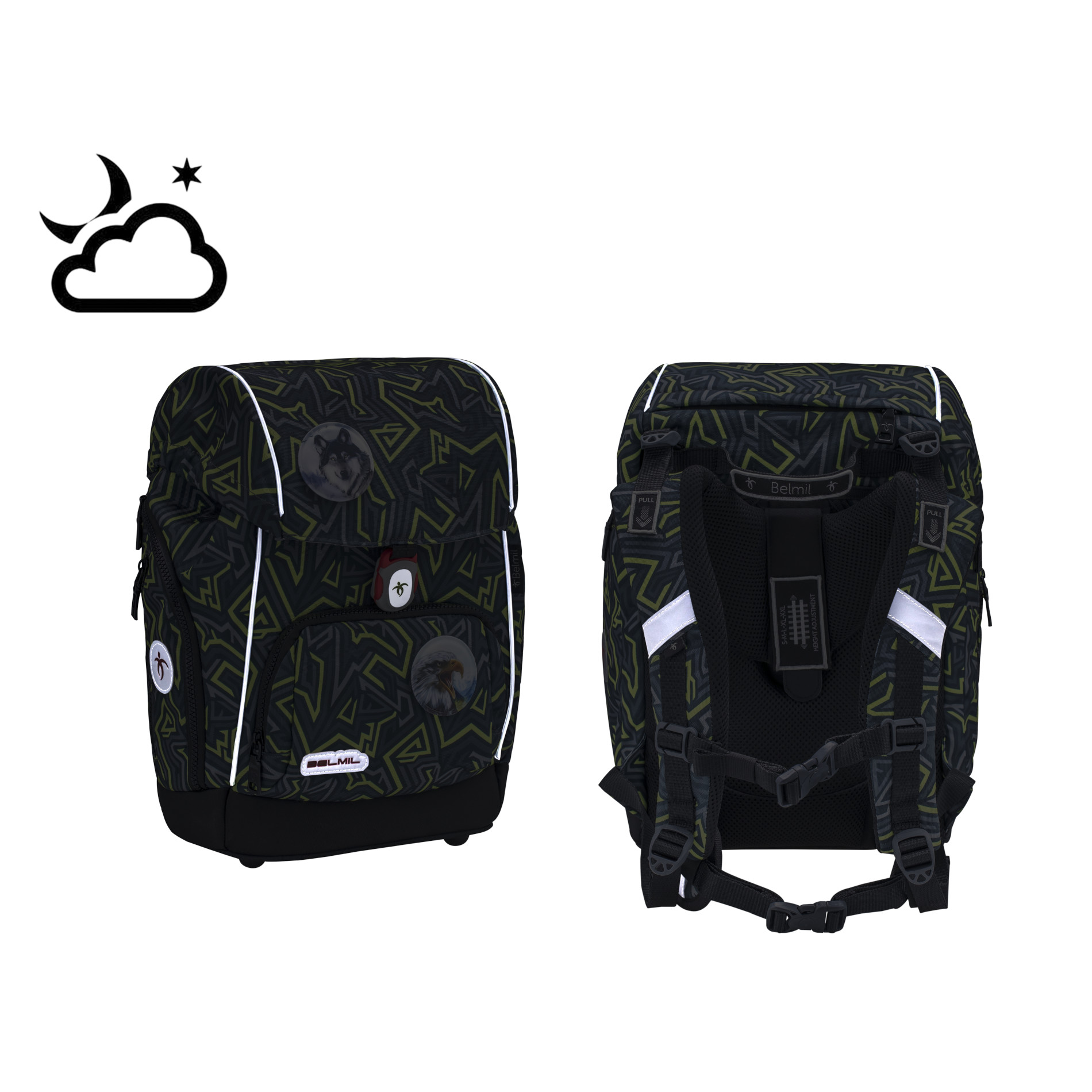 Comfy Plus Iguana 5-piece satchel set