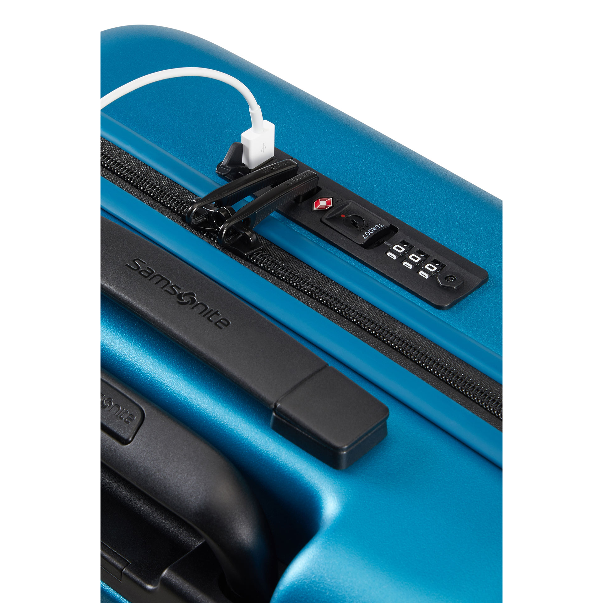 QUADRIX Kabinengepäck mit 4 Rollen Gr. 55/20 - Aqua