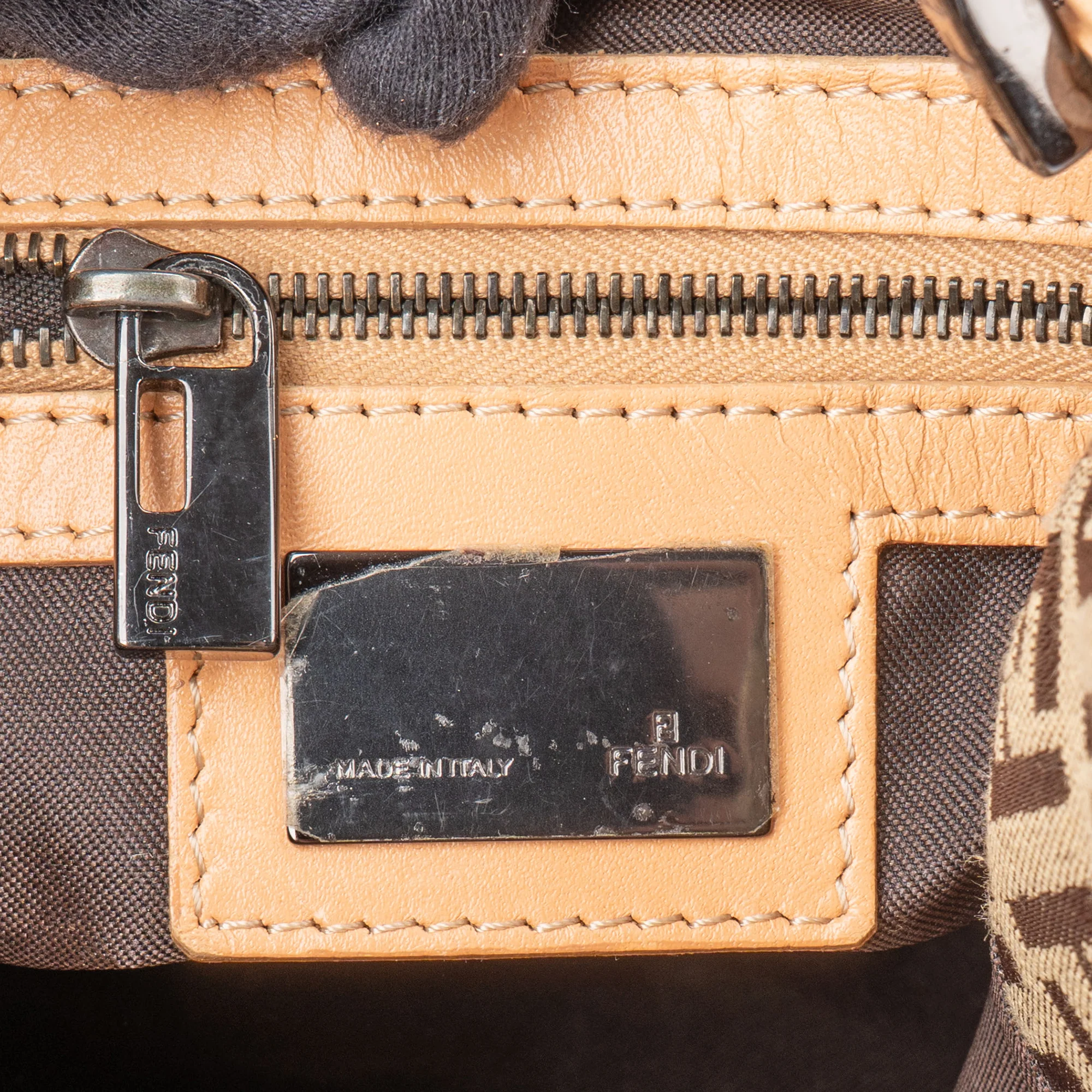 Fendi FF Monogram Baguette Handbag
