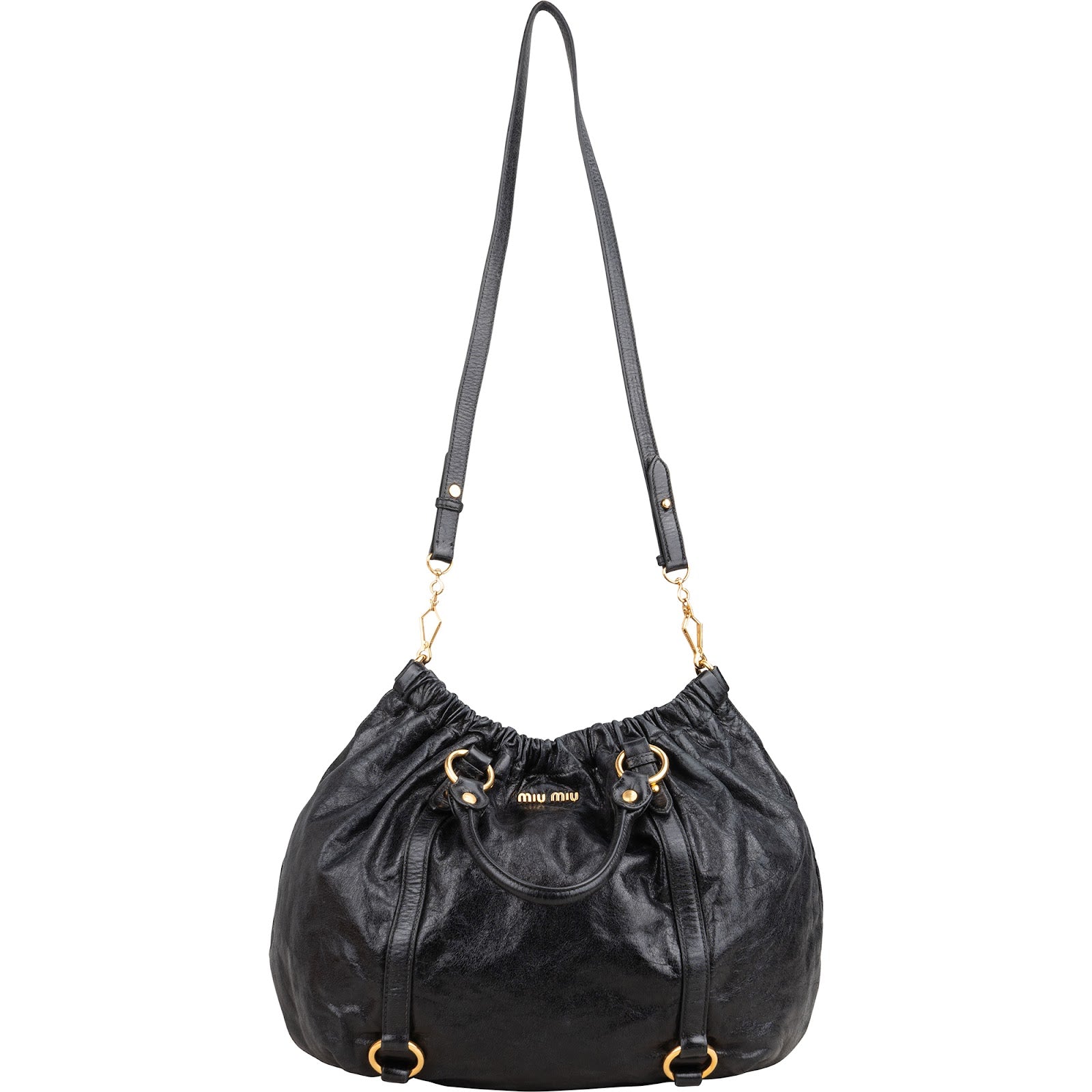 Miu Miu – Vitello Lux Satchel schoudertas