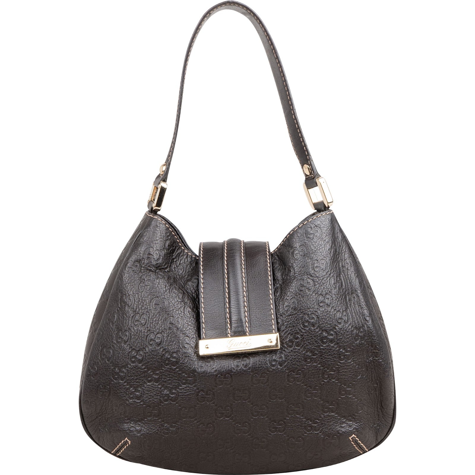 Gucci Guccissima Leather Hobo Shoulder Bag