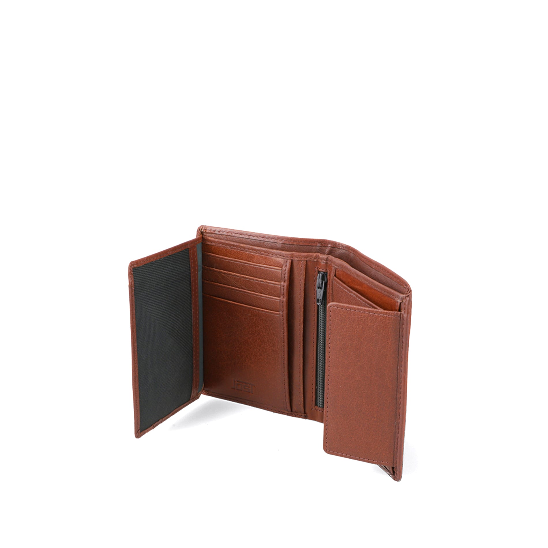 Portfel MALMÖ pionowy - koniak