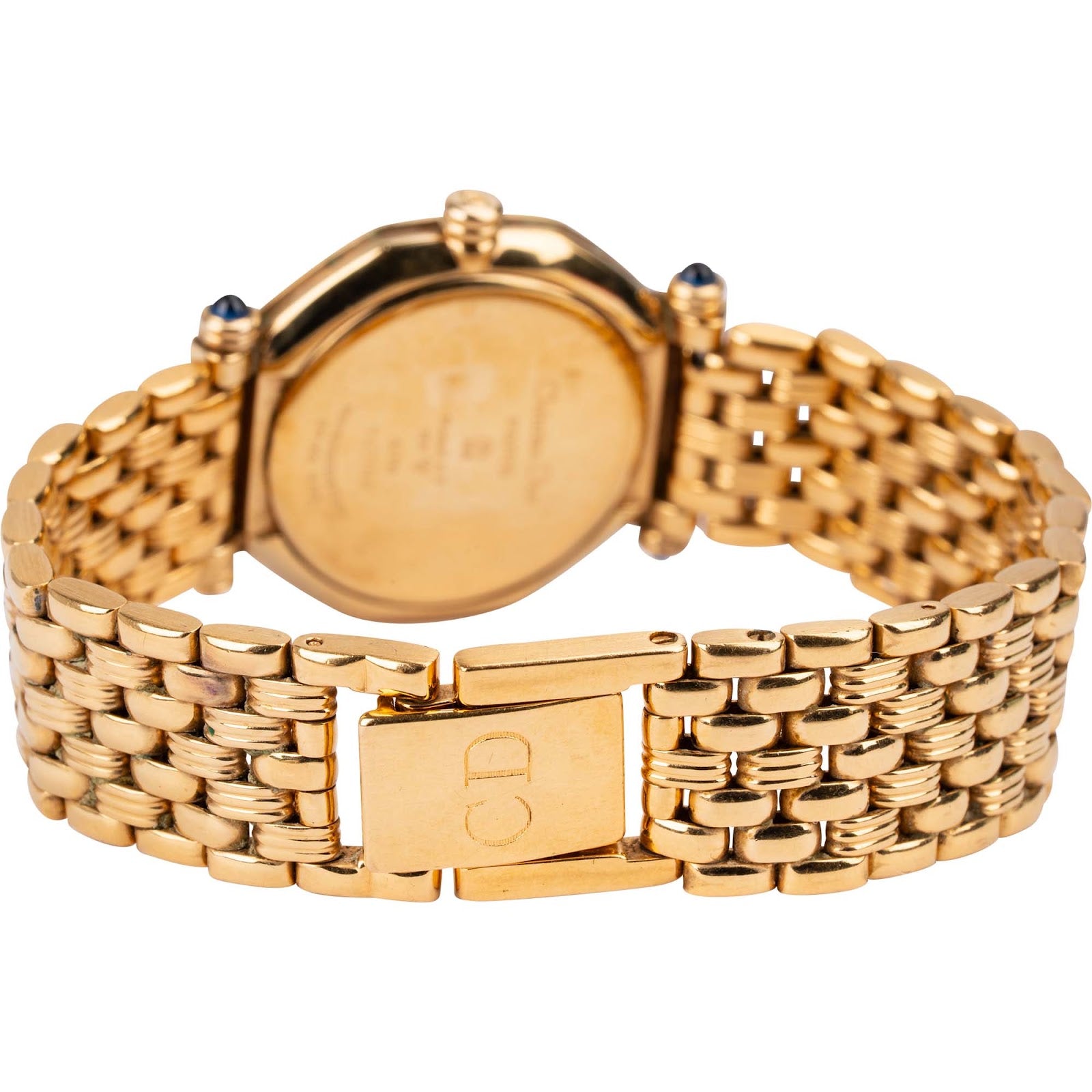 Christian Dior Gold Tone Octagon 64151 Damenuhr