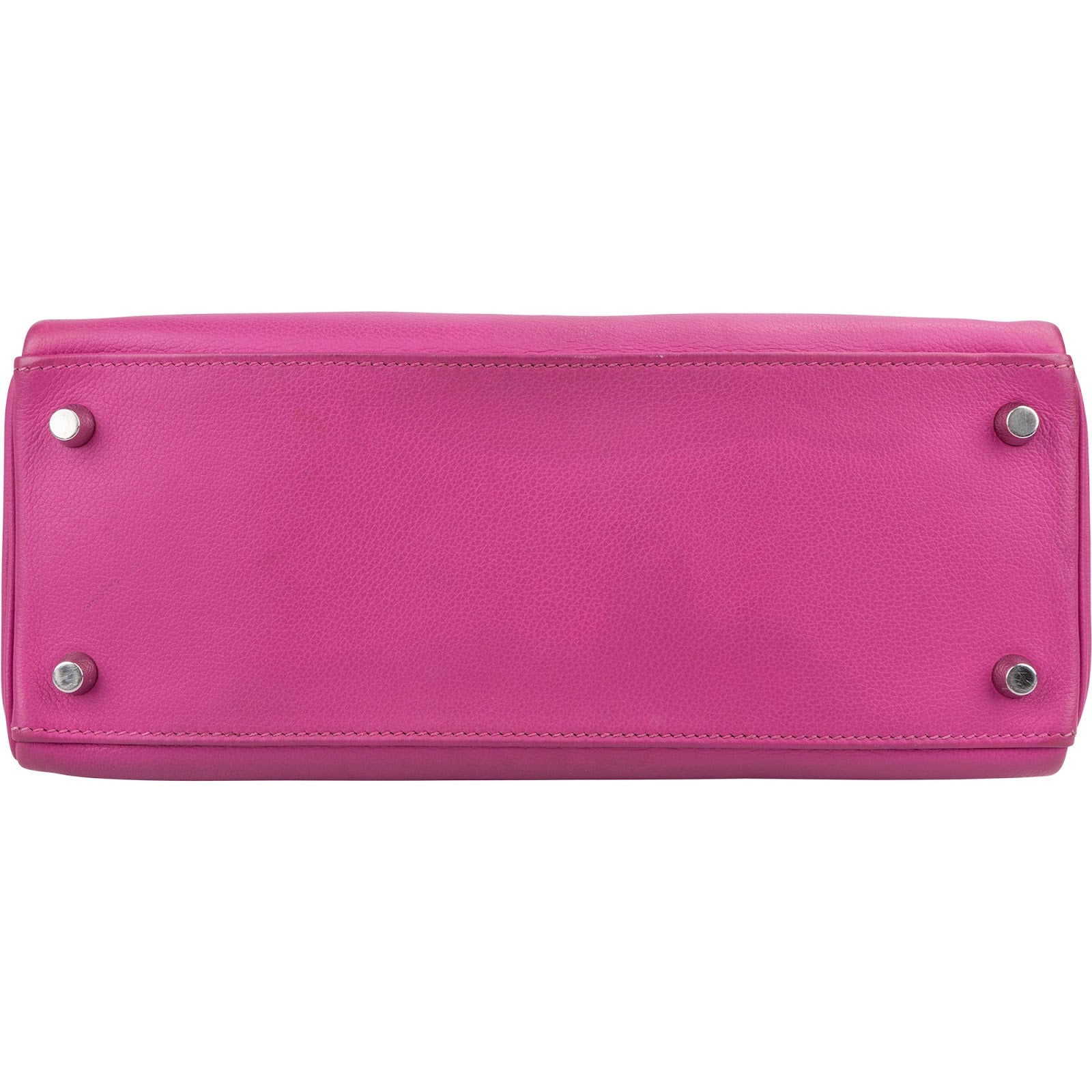 Hermès Pink Chevre Leather Palladium Kelly 28 Handbag