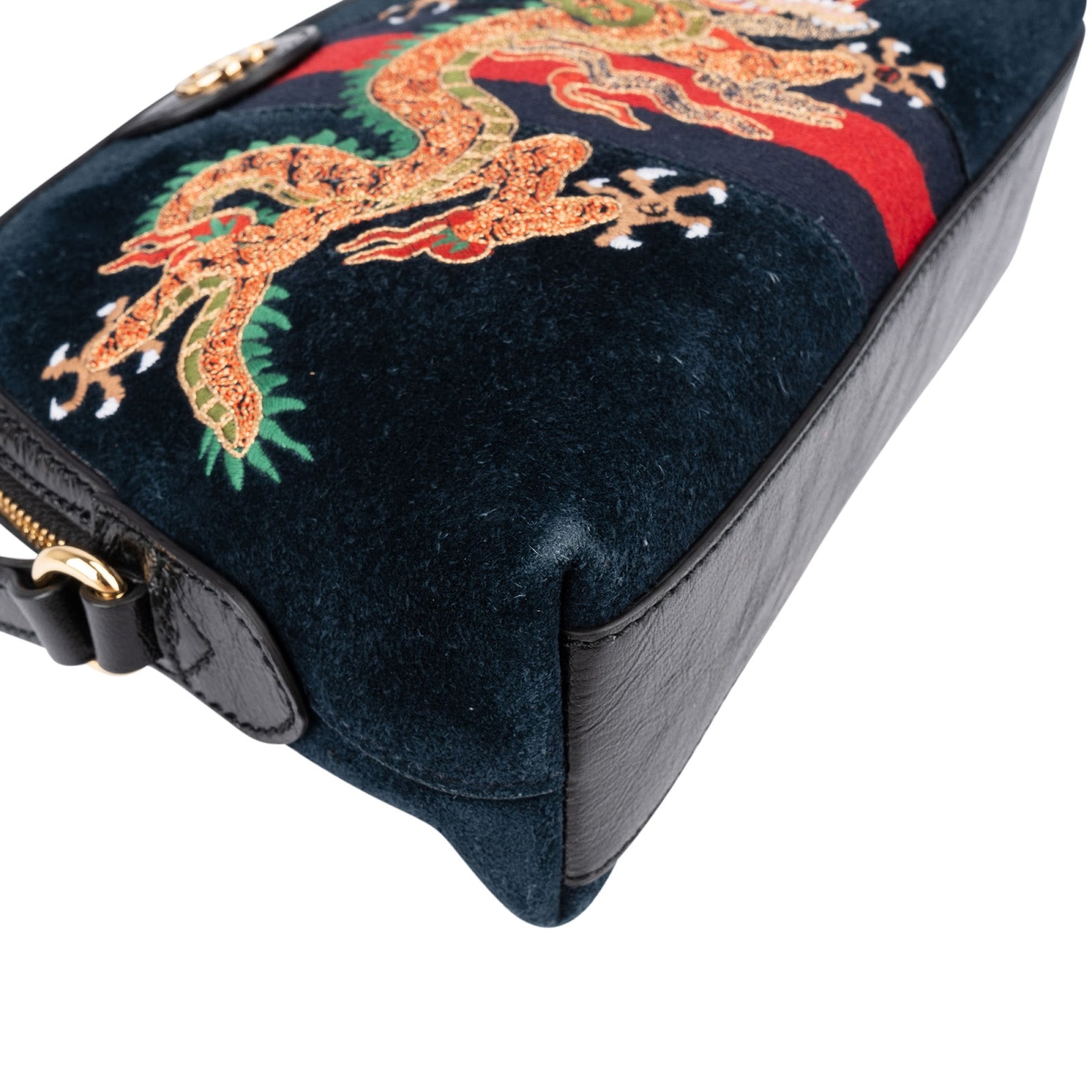 Gucci - Ophidia GG Embroidered Dragon Crossbody Bag