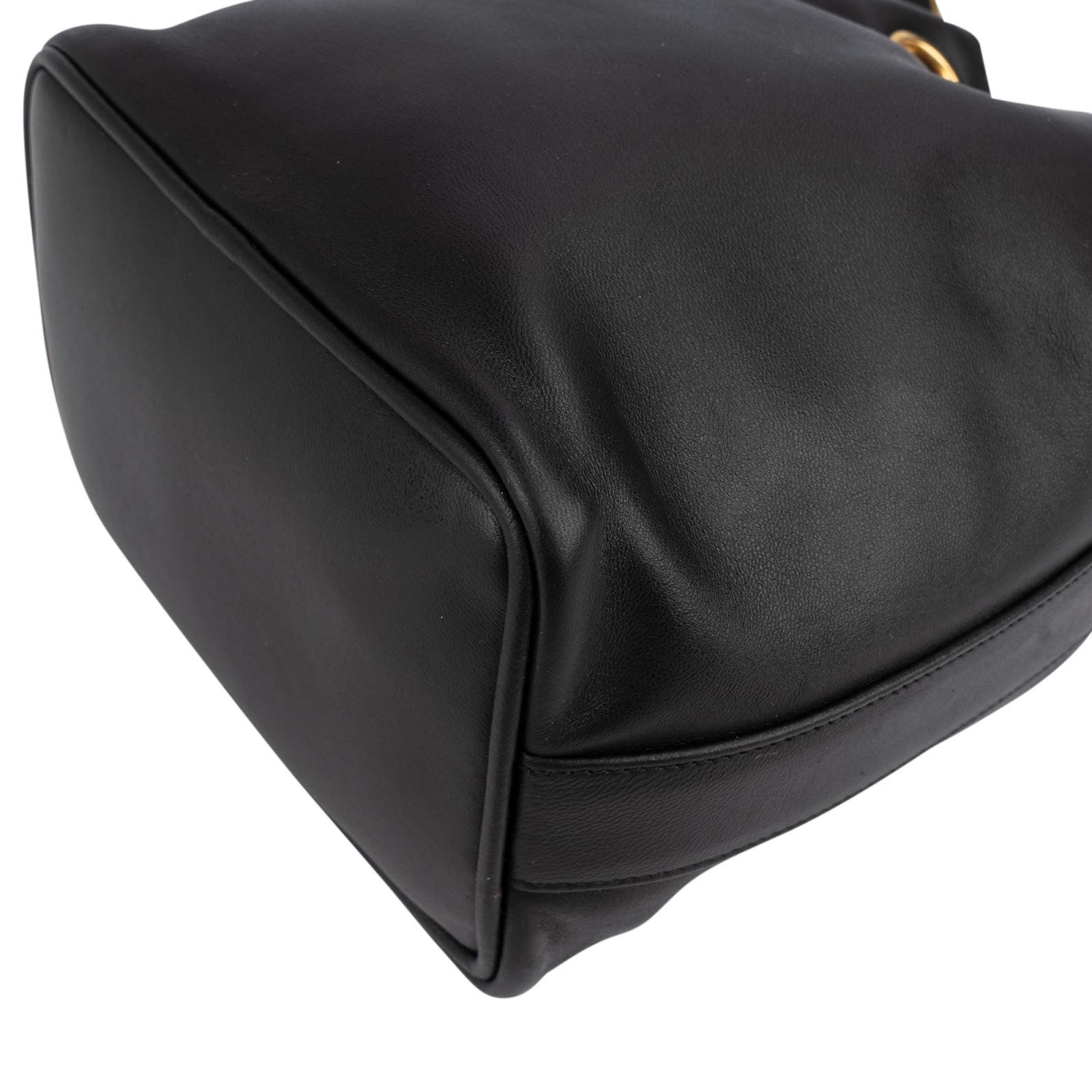 Chanel Lambskin Drawstring CC Bucket Crossbody Bag
