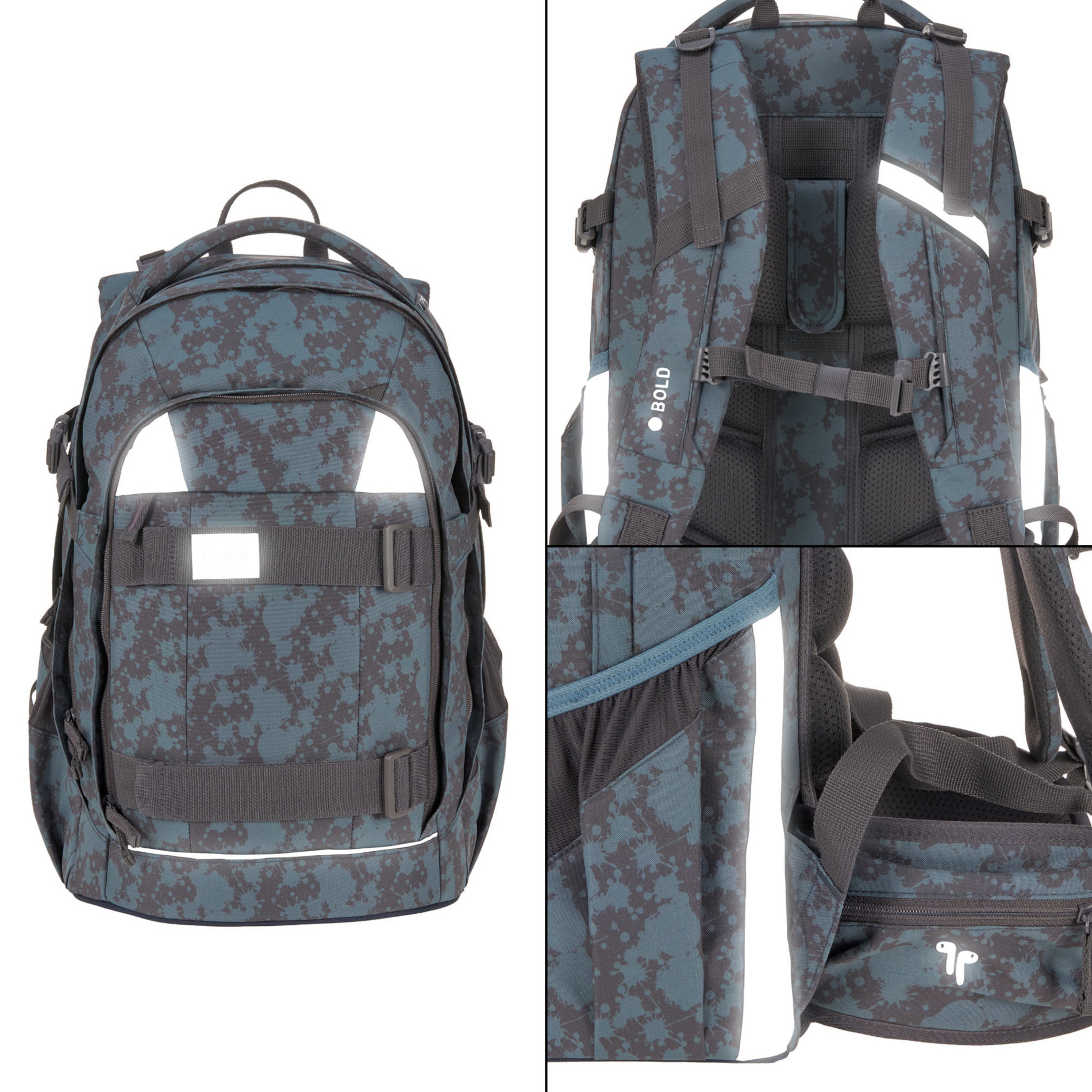 School Backpack Origin Bold - Spots Blue