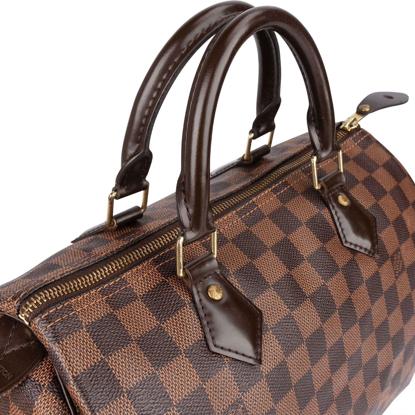 Louis Vuitton Monogram Damier Ebene Speedy 30 Boston Bag