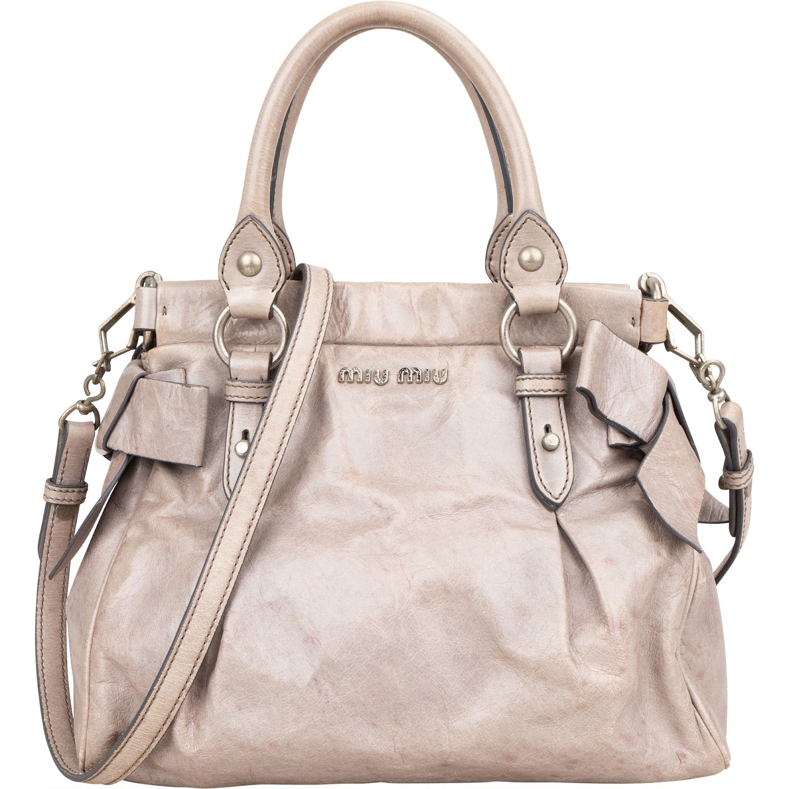 Miu Miu Vitello Lux City Handbag
