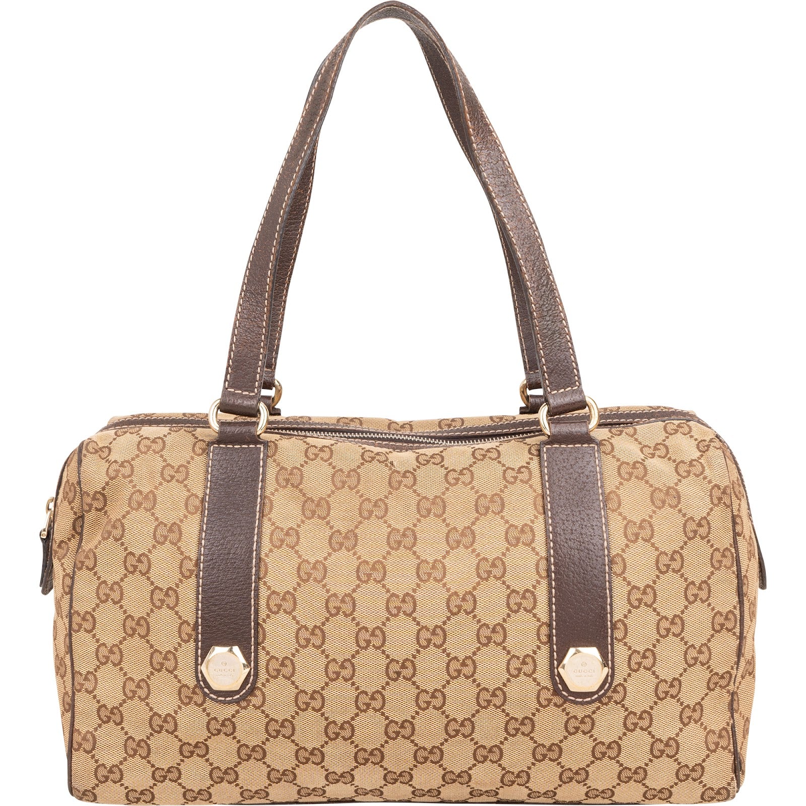 Gucci - Monogram GG Canvas Boston 35 Shoulder Bag