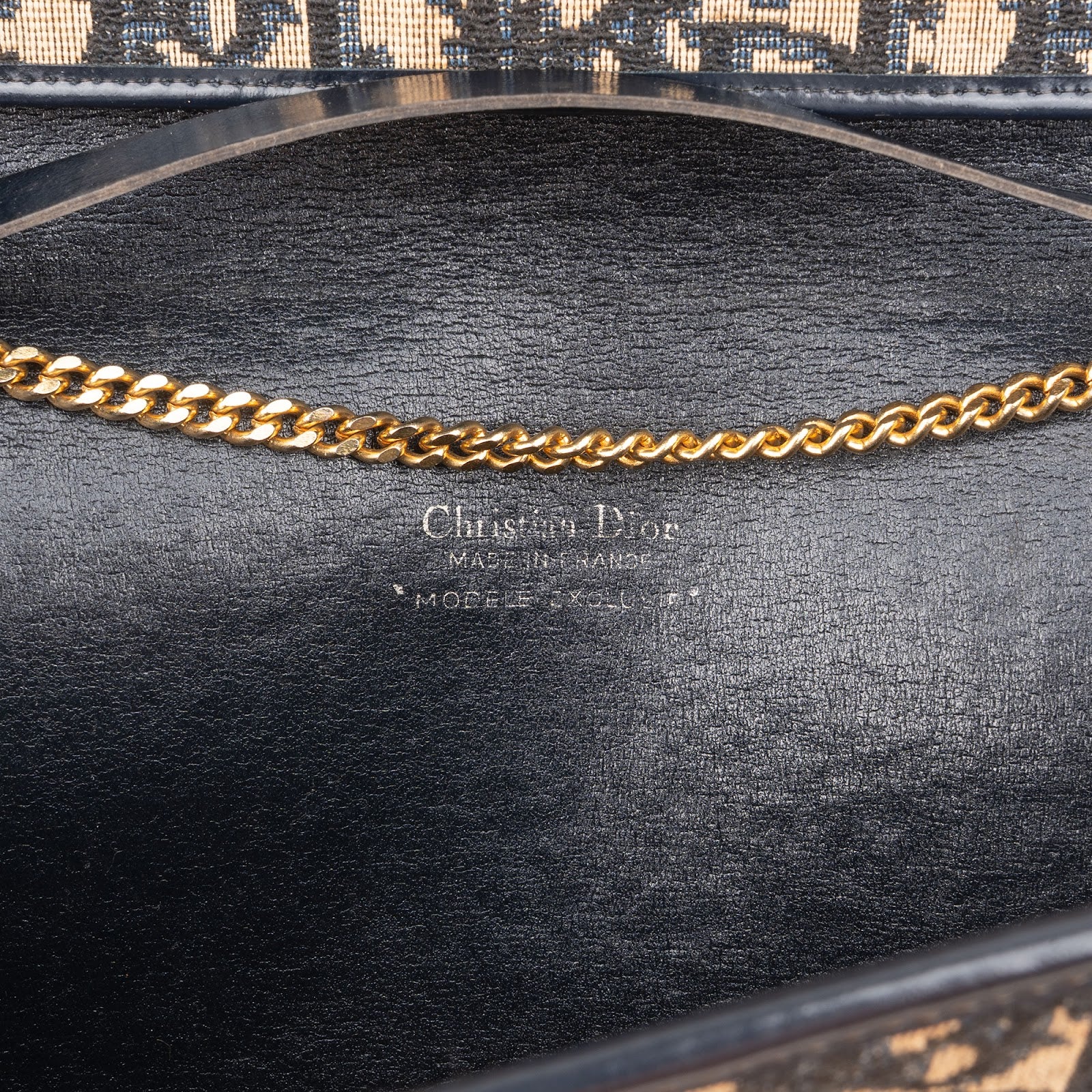 Sac à bandoulière Christian Dior en toile Monogram Trotter