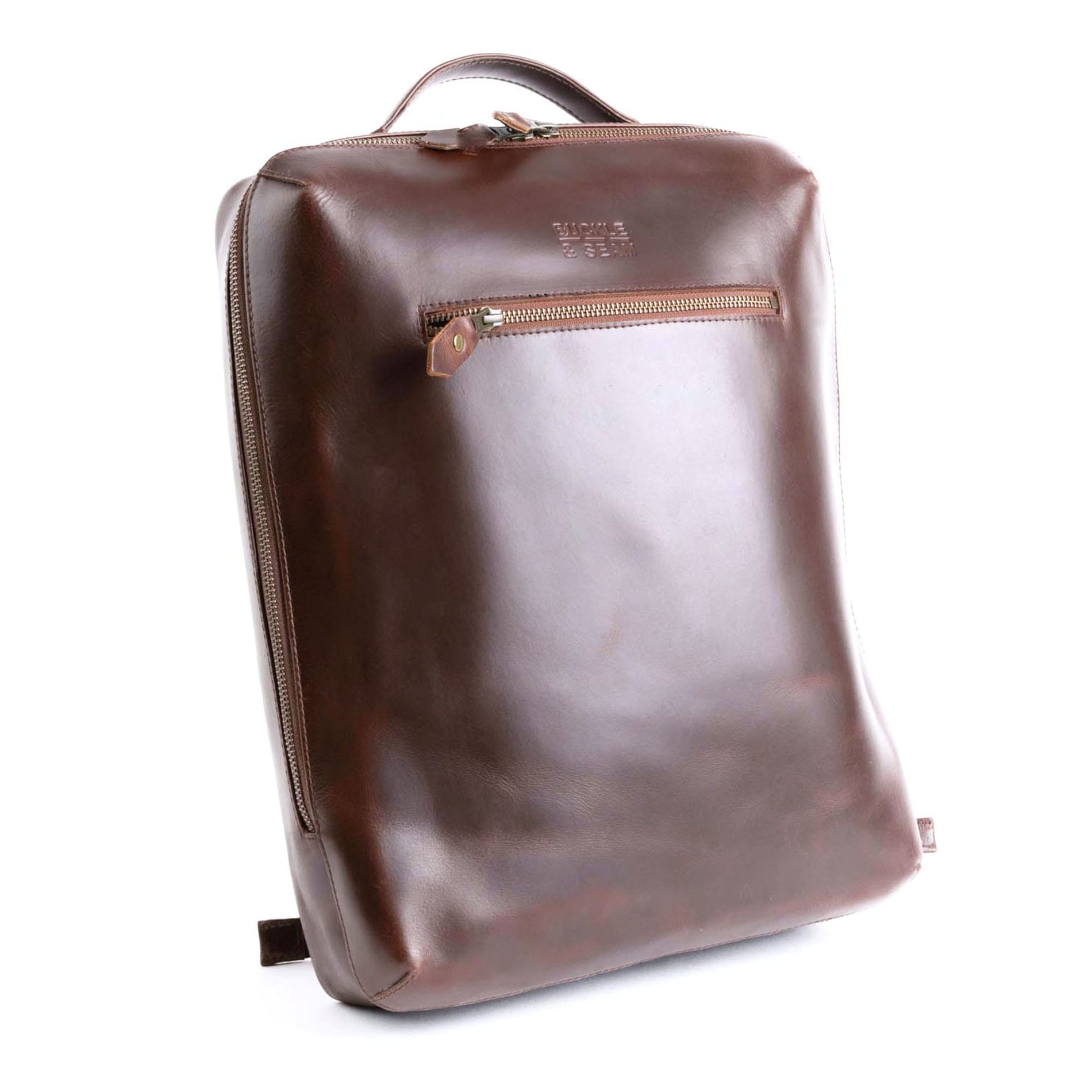 Lederrucksack Mik - BROWN/Dots