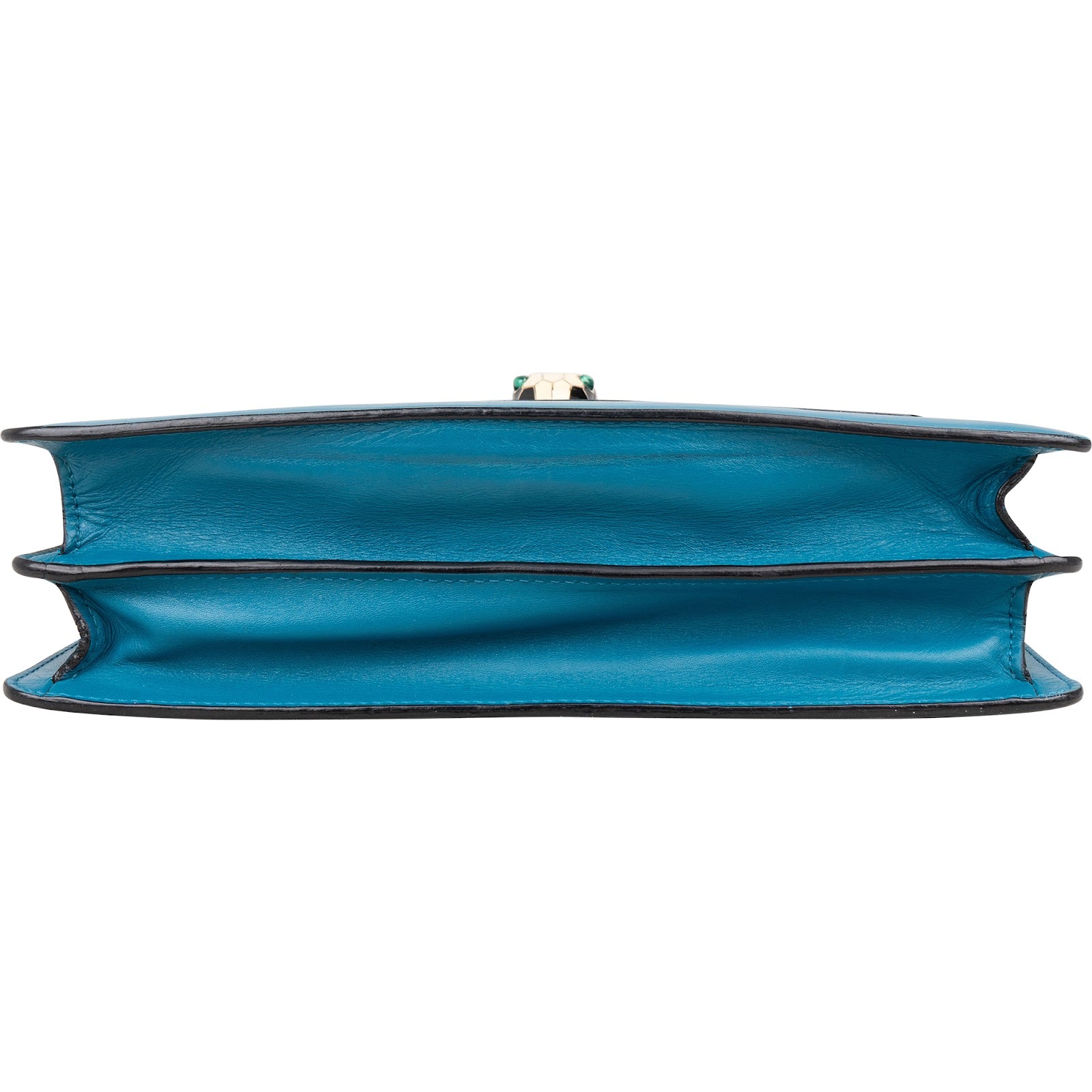 Bvlgari Blue Leather Serpenti Forever Shoulder Bag