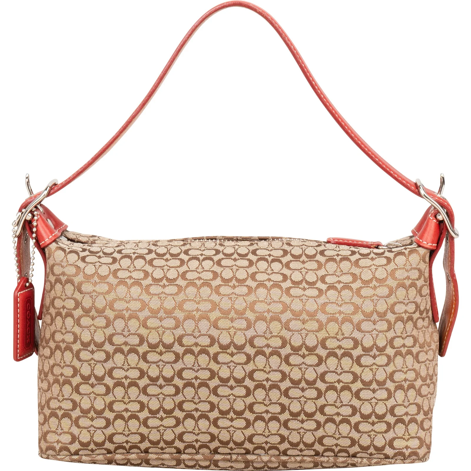 Coach Monogram Signature Demi Pochette Shoulder Bag