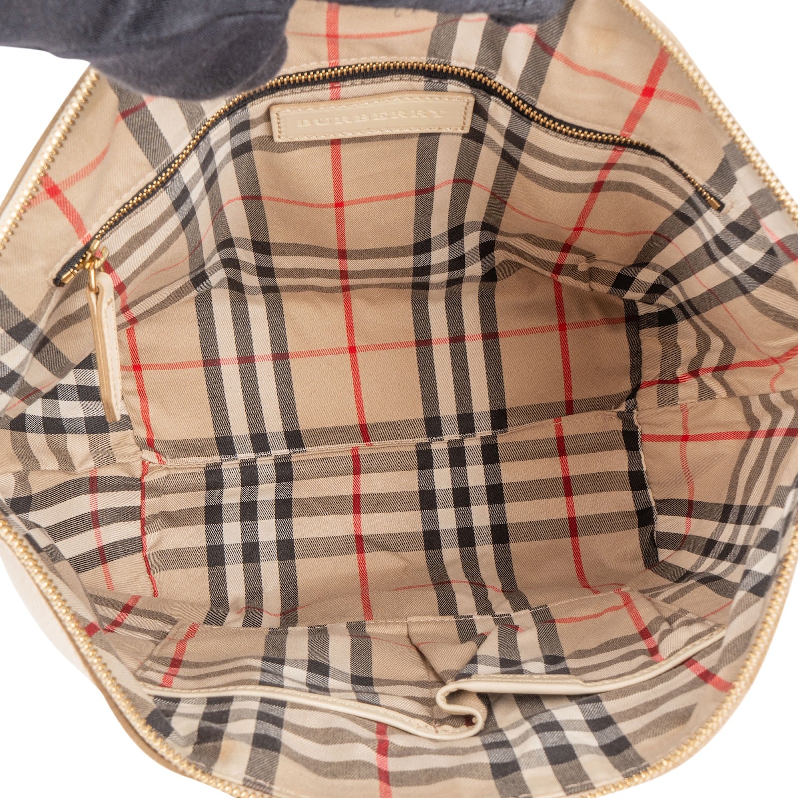 Burberry Grainy Leather Blaze Tote Handbag